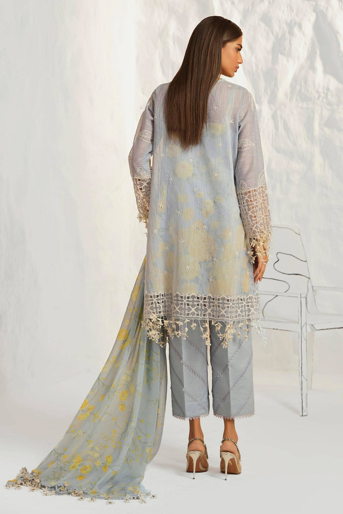 Sana Safinaz | Muzlin Summer 24 | 016A-CJ - House Of Hania