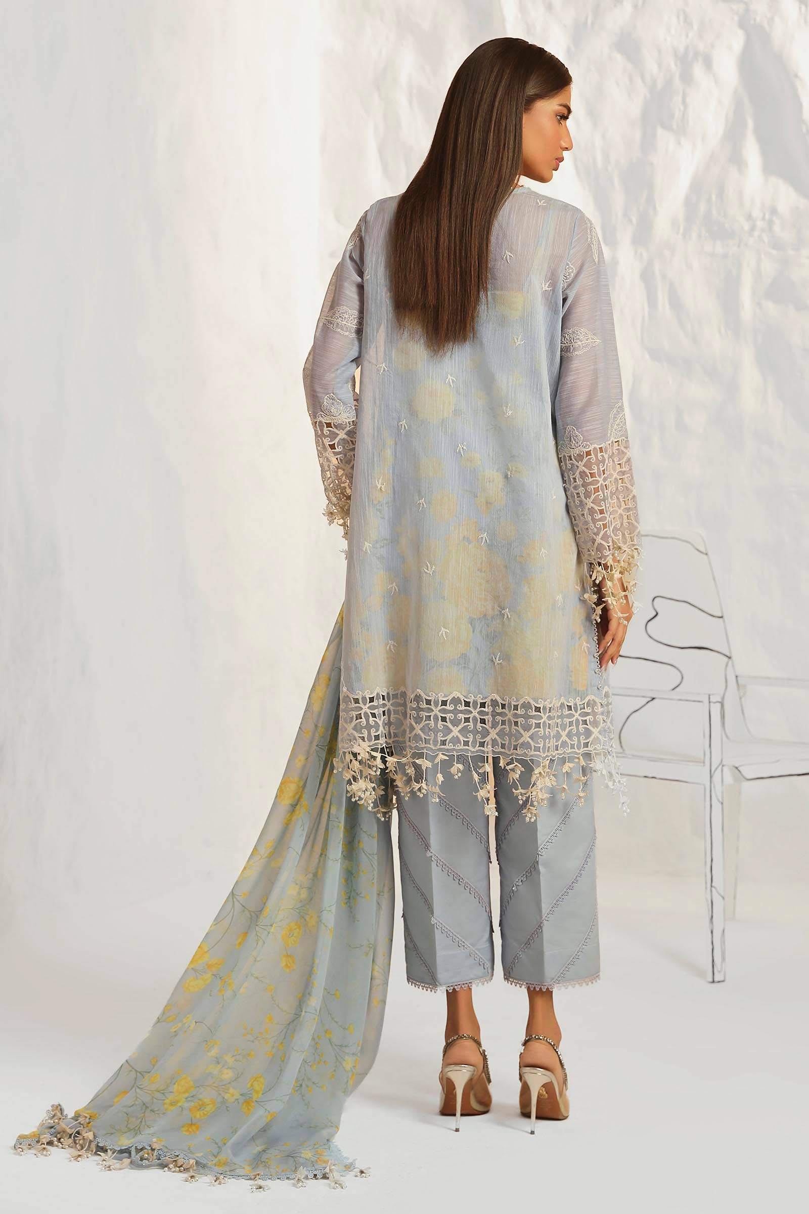 Sana Safinaz | Muzlin Summer 24 | 016A-CJ - House Of Hania