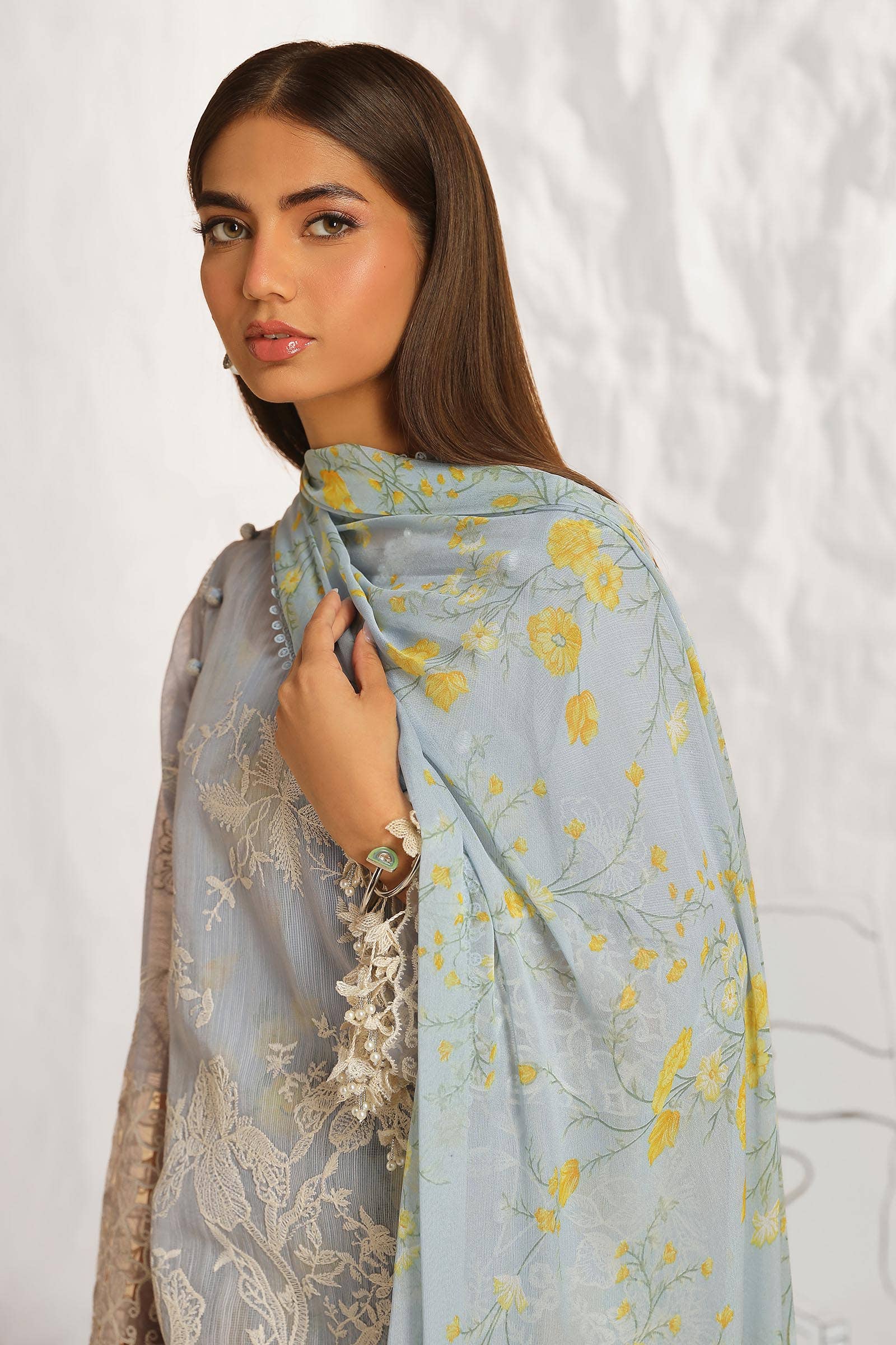Sana Safinaz | Muzlin Summer 24 | 016A-CJ - House Of Hania