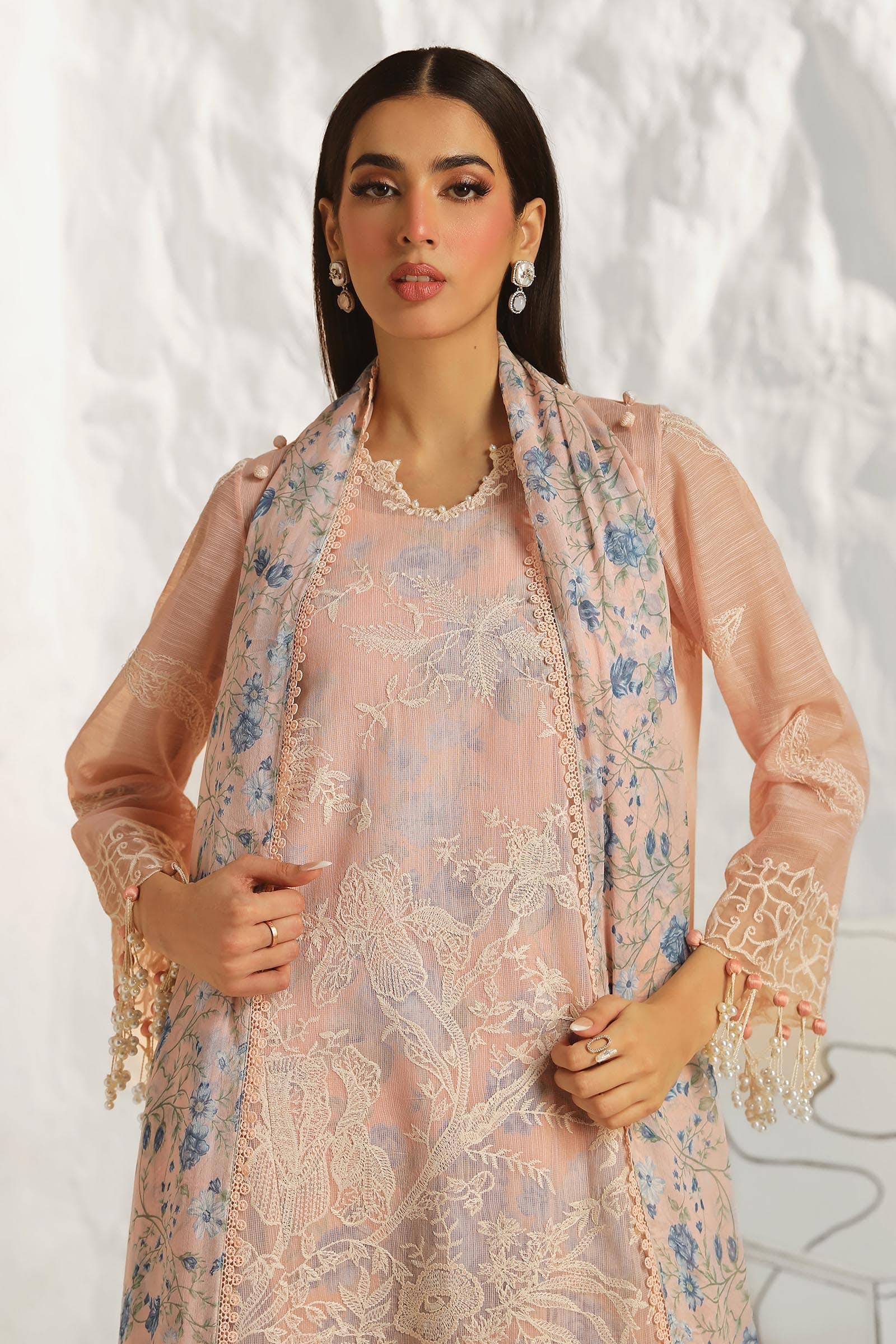 Sana Safinaz | Muzlin Summer 24 | 016B-CJ - House Of Hania