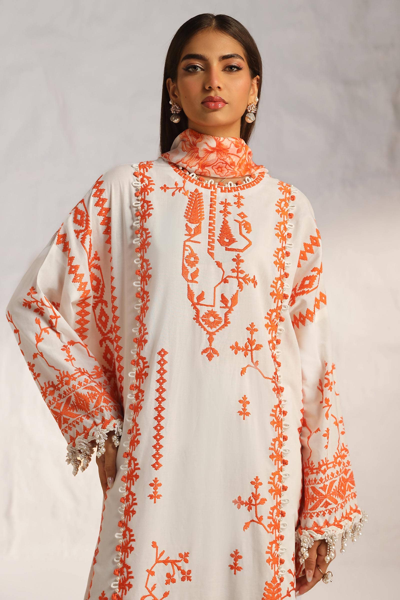 Sana Safinaz | Muzlin Summer 24 | 017B-CJ - House Of Hania