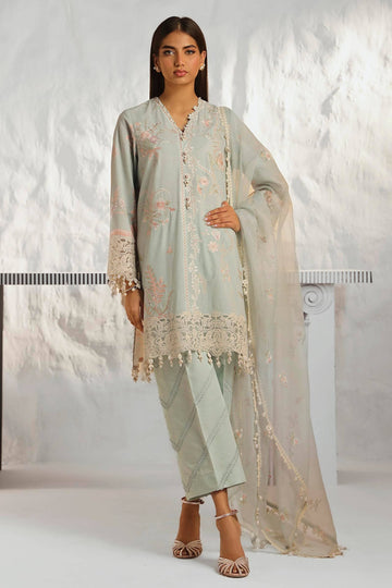 Sana Safinaz | Muzlin Summer 24 | 018A-CV - House Of Hania
