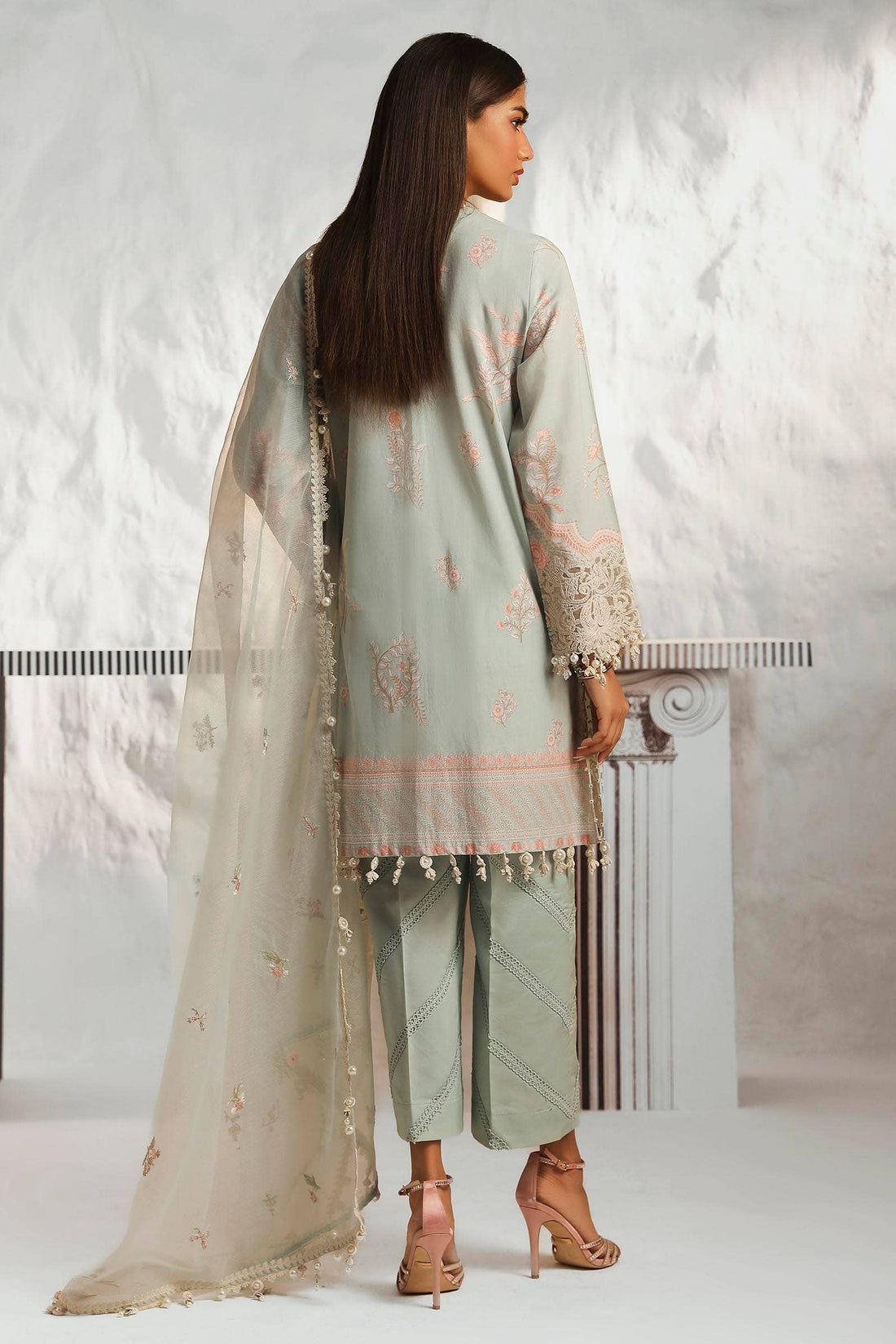 Sana Safinaz | Muzlin Summer 24 | 018A-CV - House Of Hania
