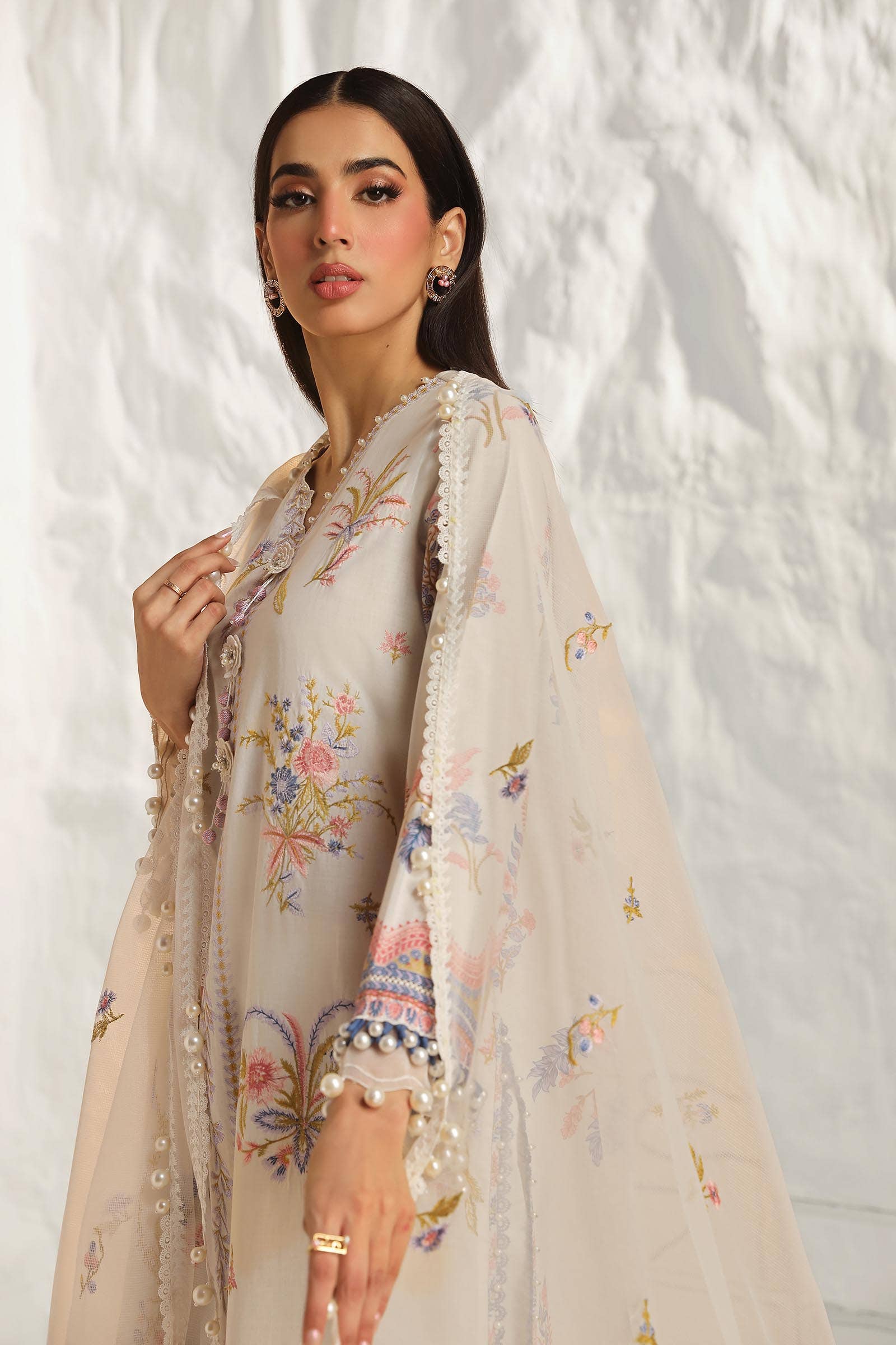 Sana Safinaz | Muzlin Summer 24 | 018B-CV - House Of Hania