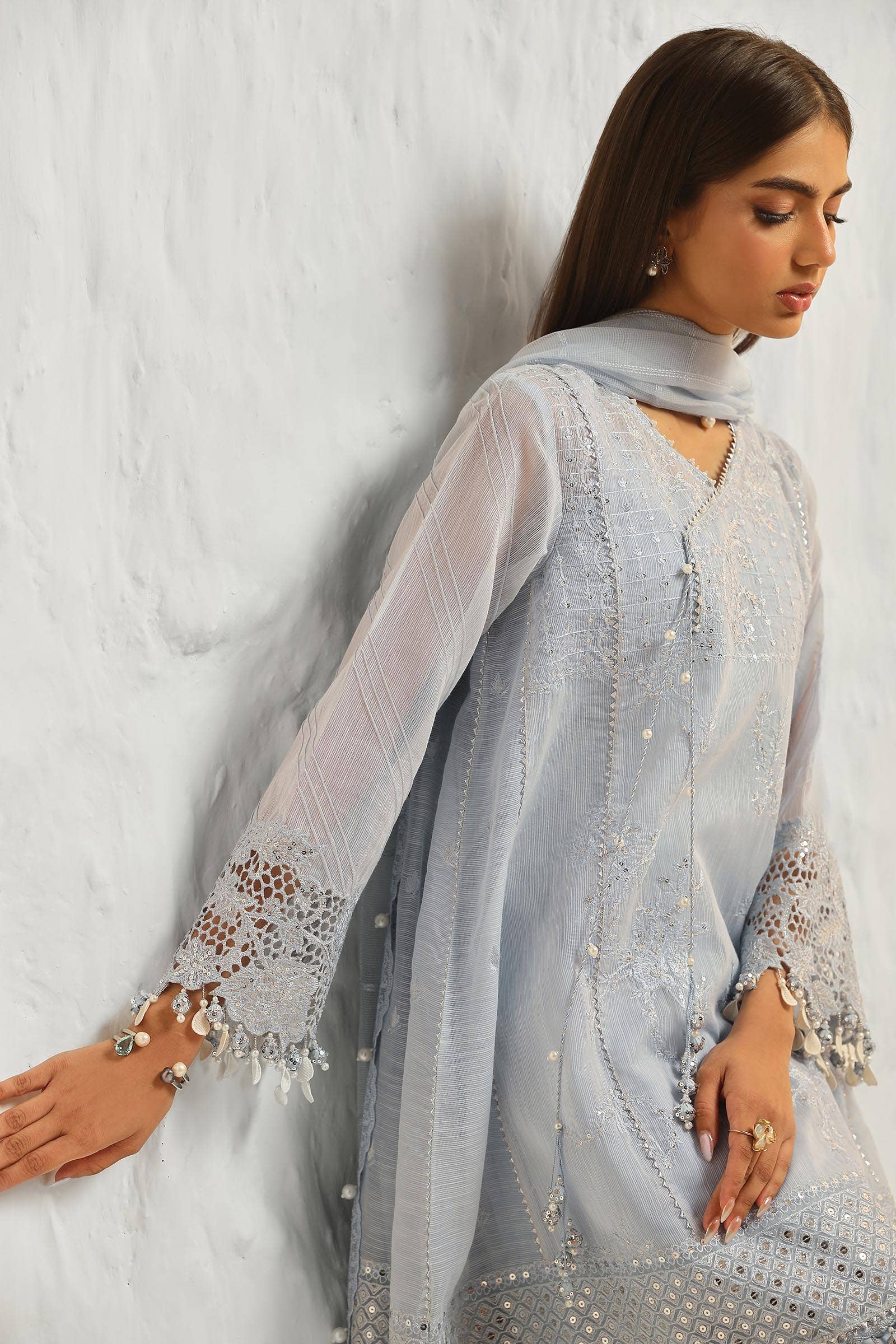 Sana Safinaz | Muzlin Summer 24 | 020A-CV - House Of Hania