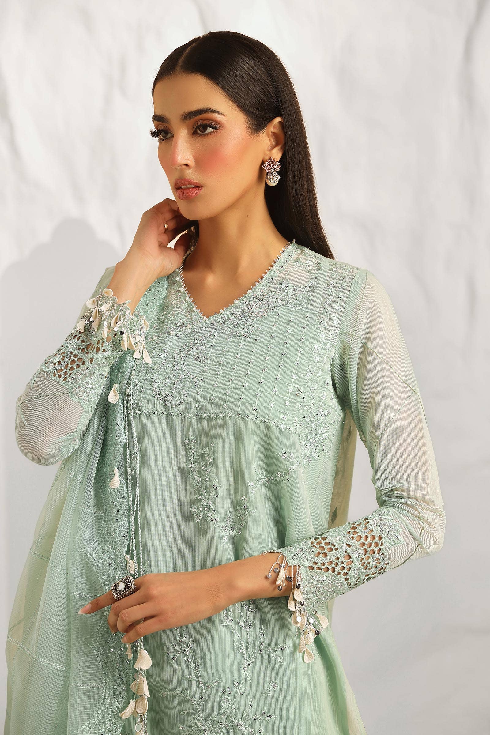 Sana Safinaz | Muzlin Summer 24 | 020B-CV - House Of Hania