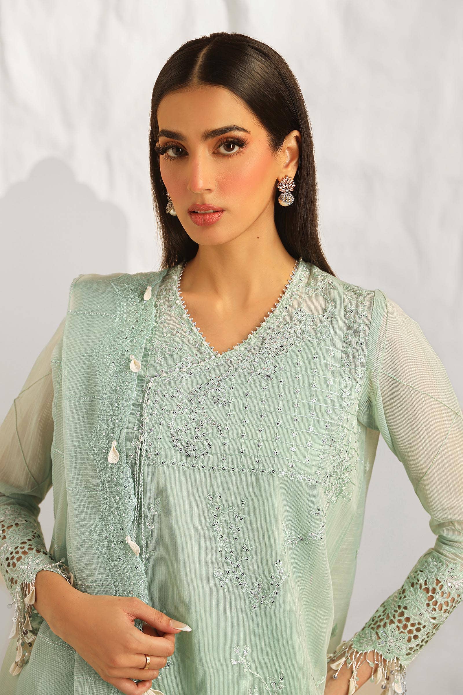 Sana Safinaz | Muzlin Summer 24 | 020B-CV - House Of Hania