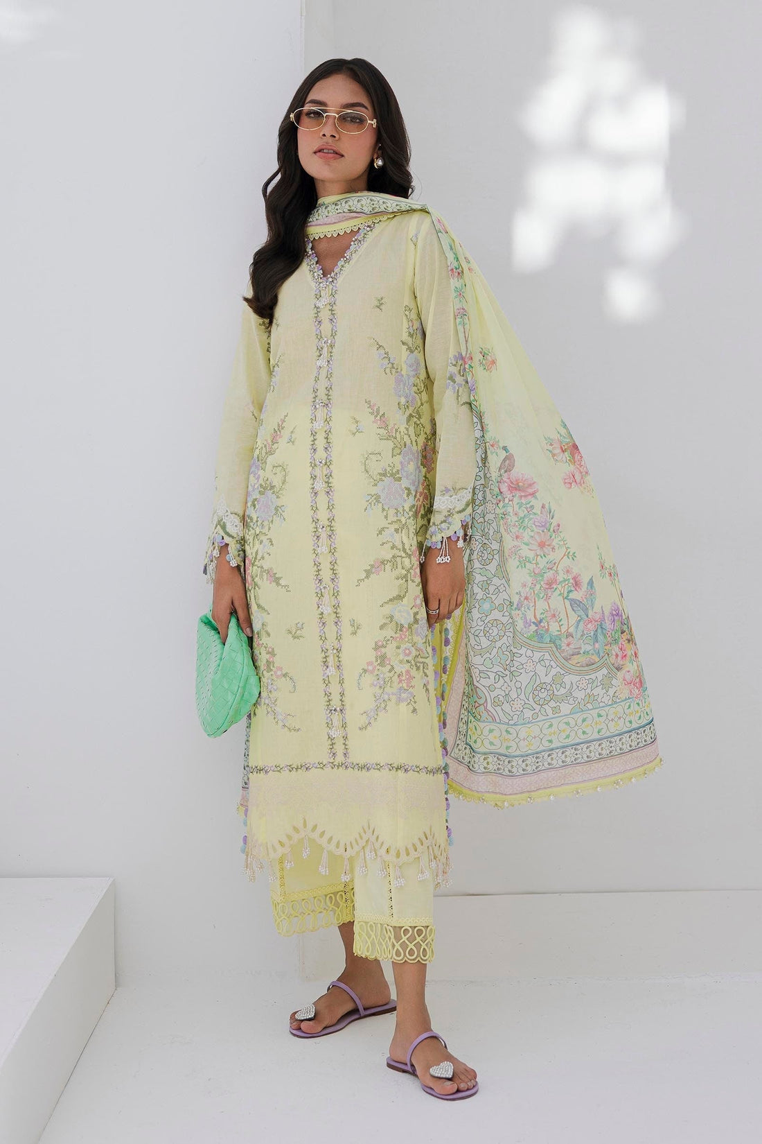Sana Safinaz | Muzlin Summer 25 | 009A - House Of Hania