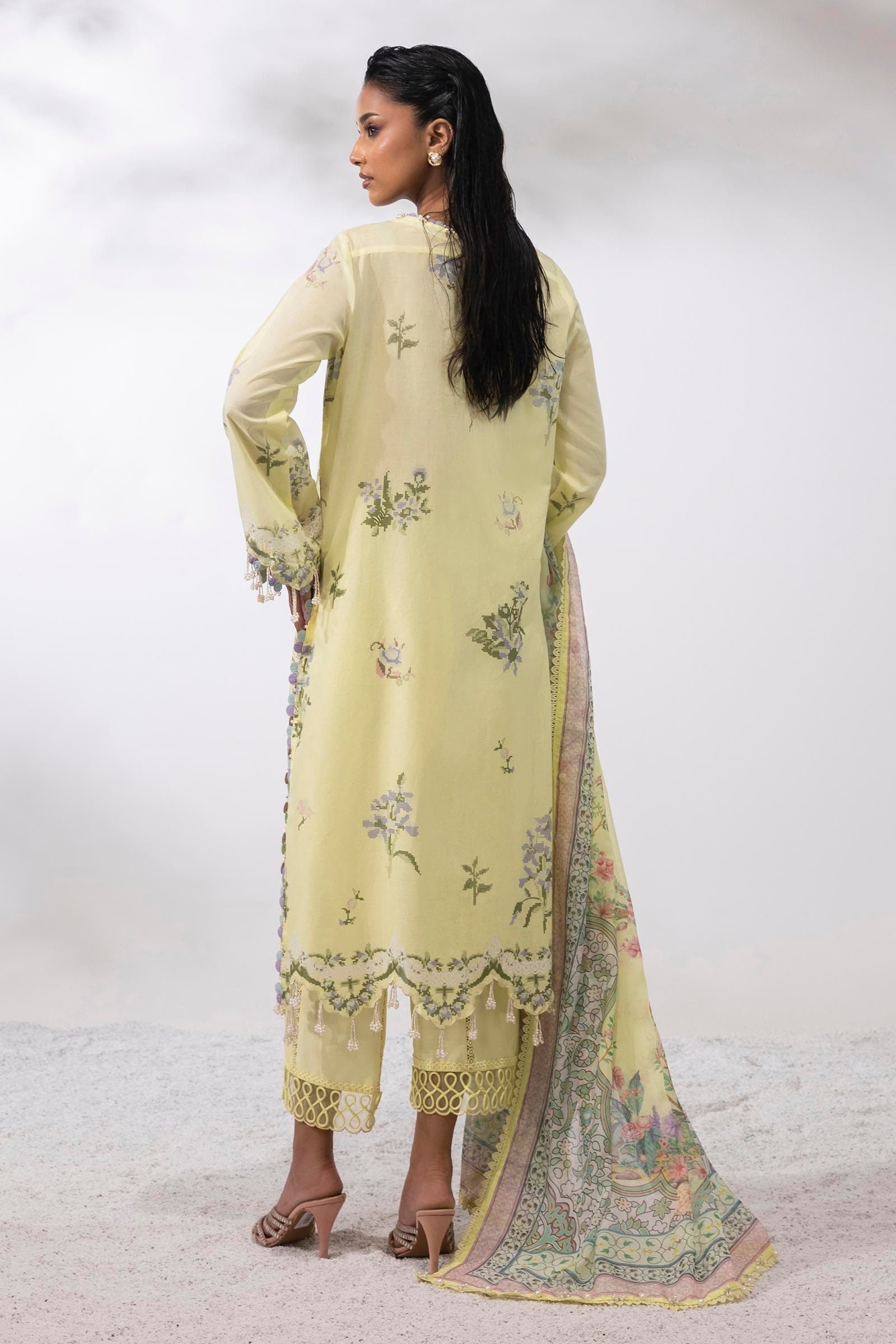 Sana Safinaz | Muzlin Summer 25 | 009A - House Of Hania