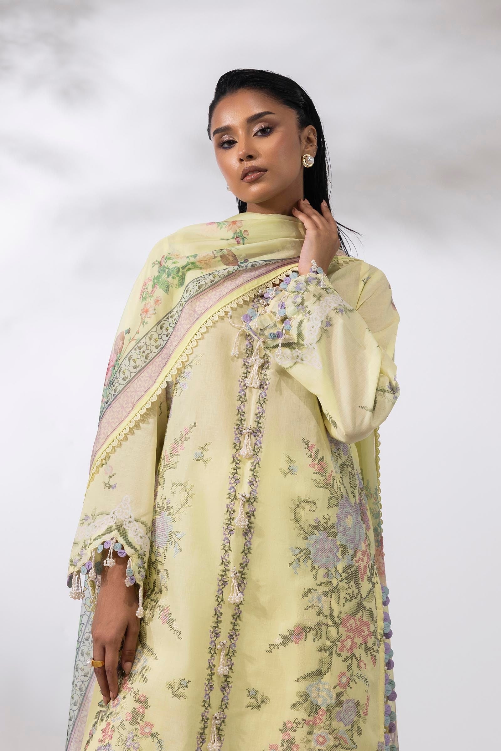 Sana Safinaz | Muzlin Summer 25 | 009A - House Of Hania