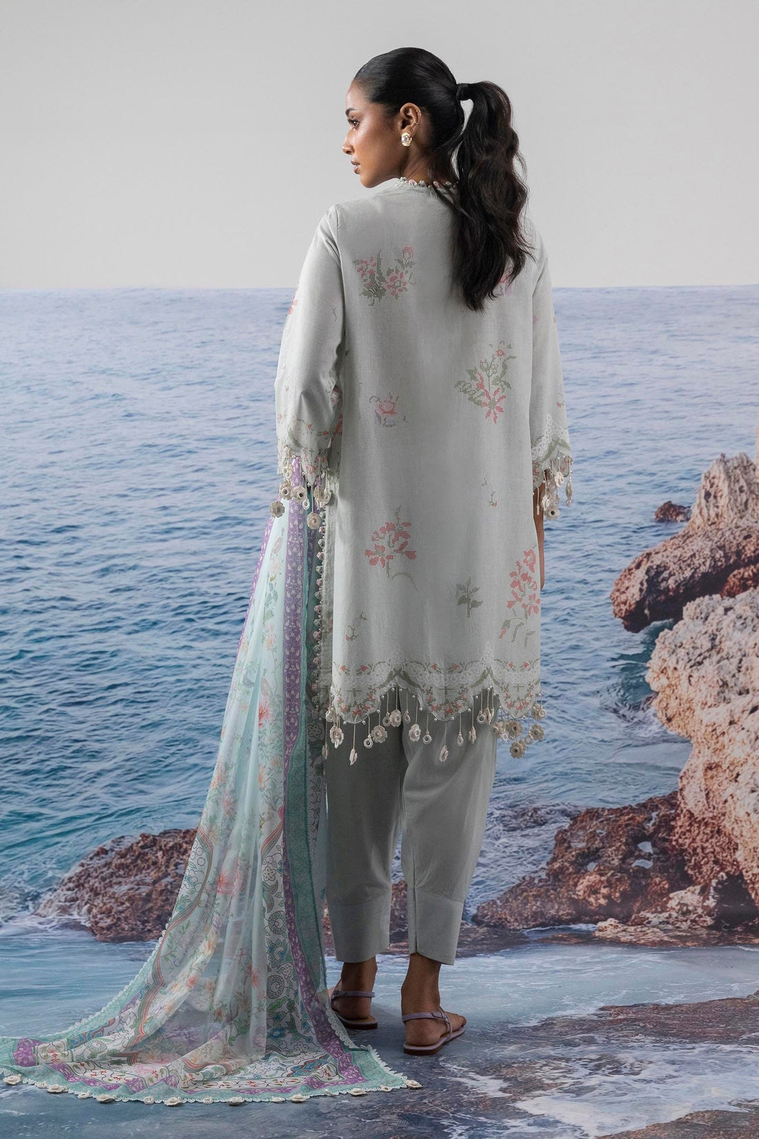 Sana Safinaz | Muzlin Summer 25 | 009B - House Of Hania