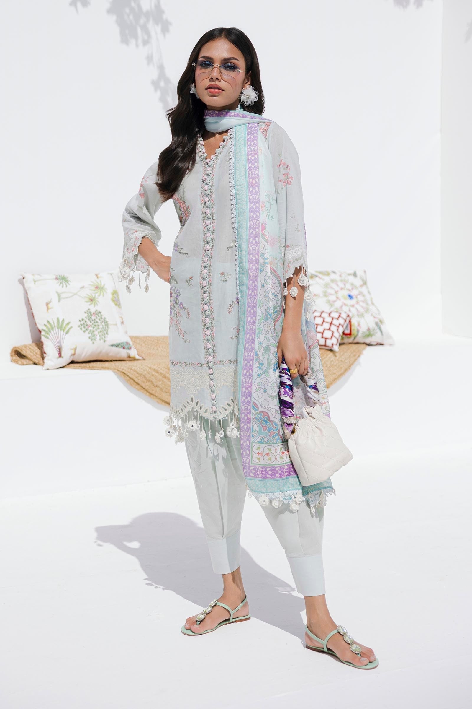 Sana Safinaz | Muzlin Summer 25 | 009B - House Of Hania