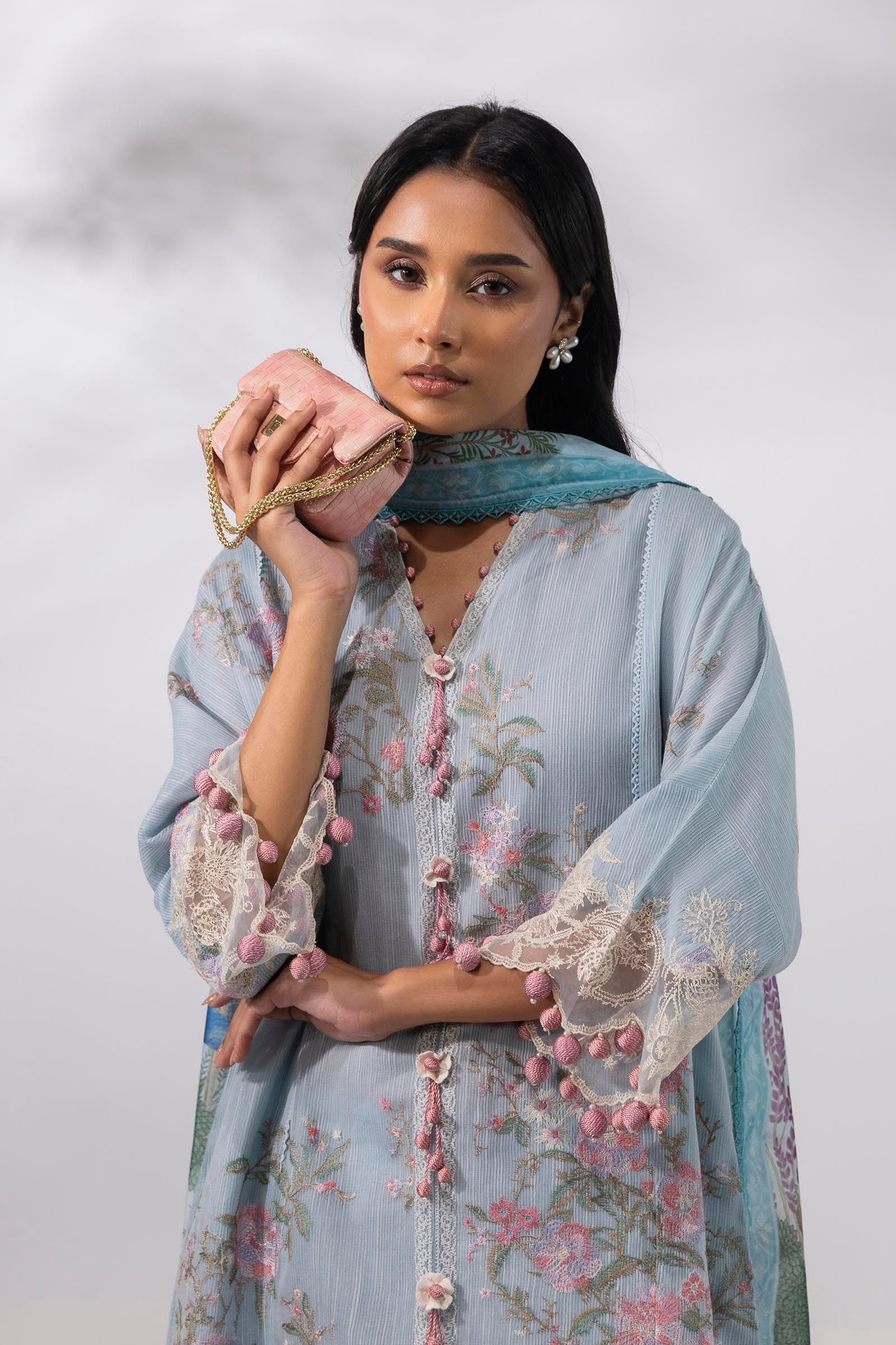 Sana Safinaz | Muzlin Summer 25 | 013A - House Of Hania