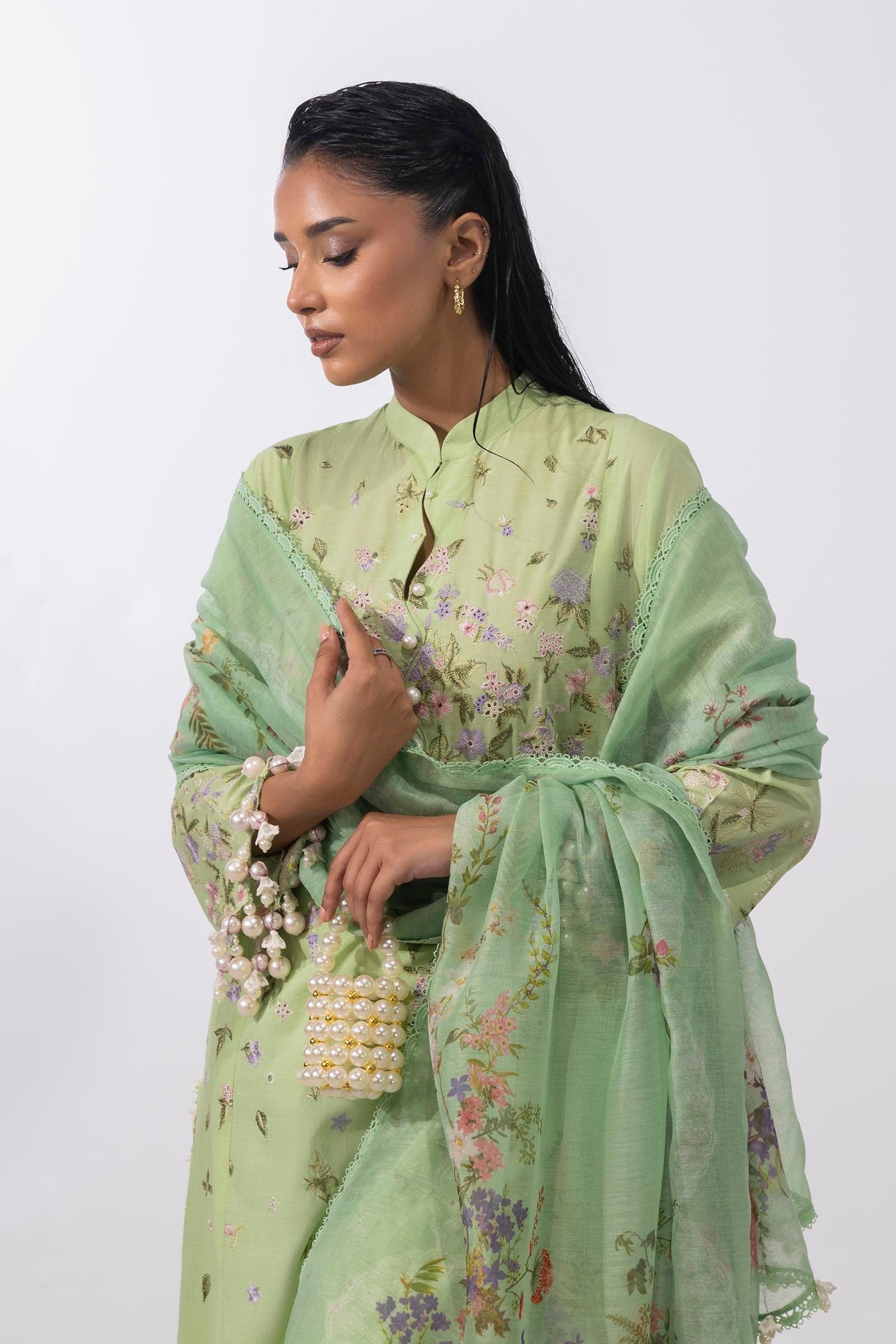 Sana Safinaz | Muzlin Summer 25 | 015B - House Of Hania