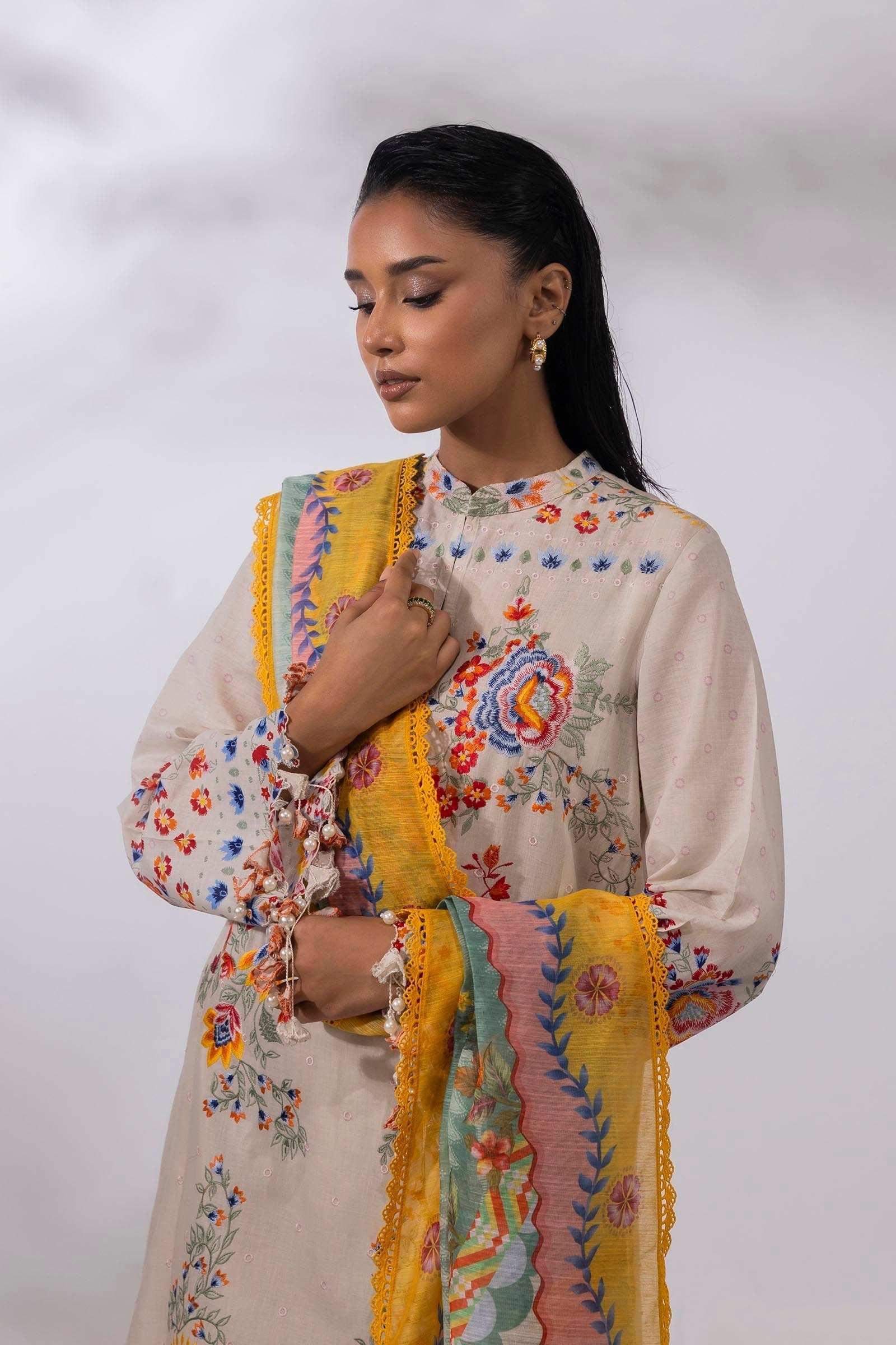 Sana Safinaz | Muzlin Summer 25 | 018A - House Of Hania