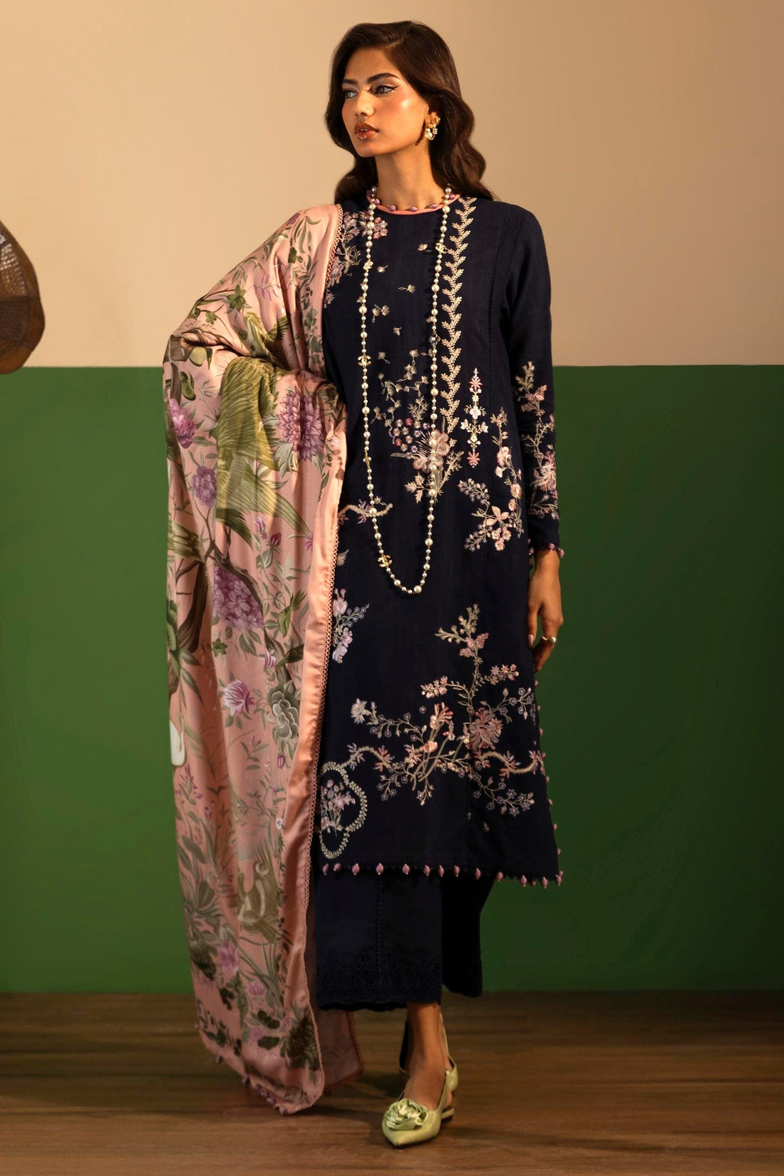 Sana Safinaz | Muzlin Winter 2024 |  M243-006A-3AP - House Of Hania