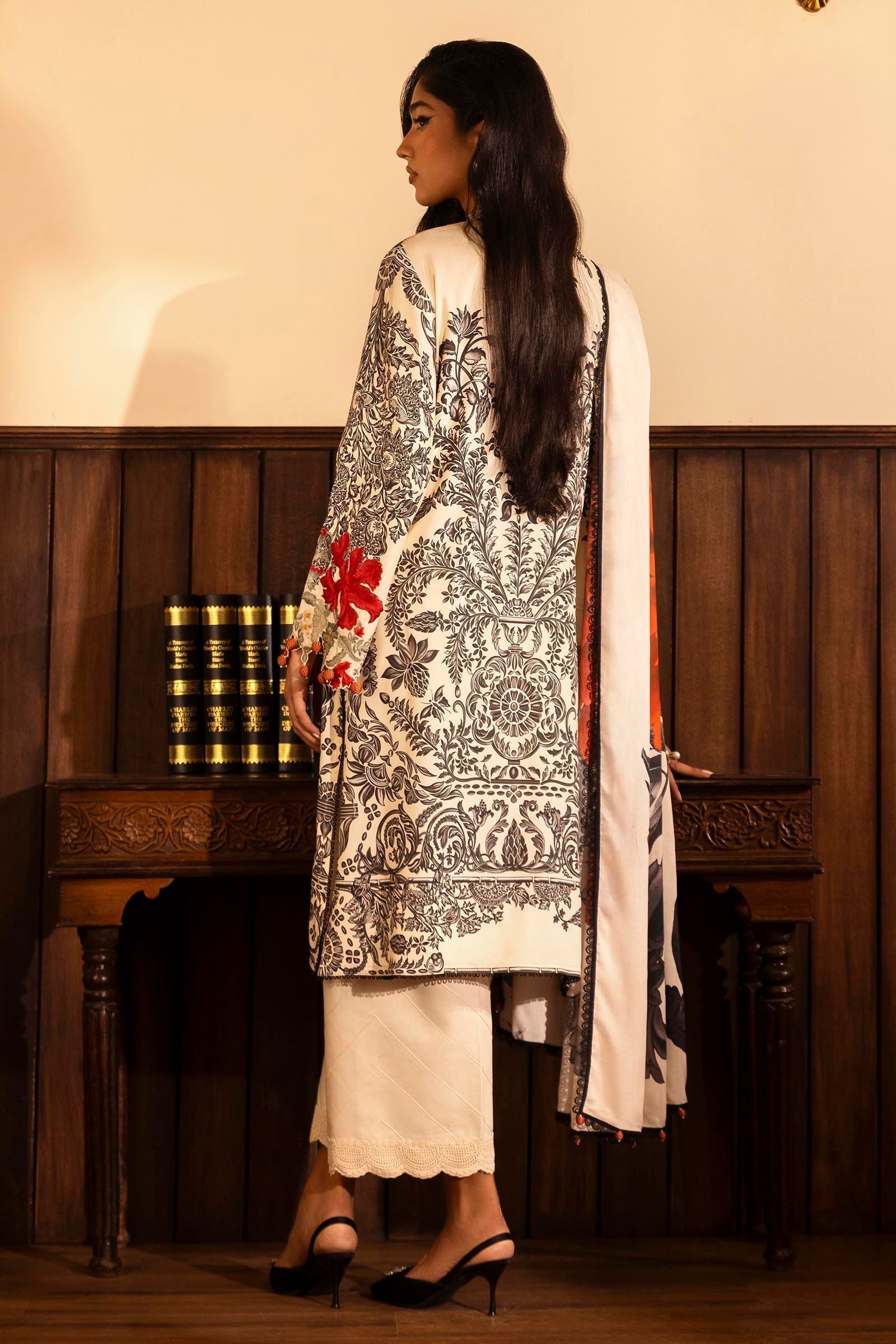 Sana Safinaz | Muzlin Winter 2024 |  M243-019A-3DB - House Of Hania