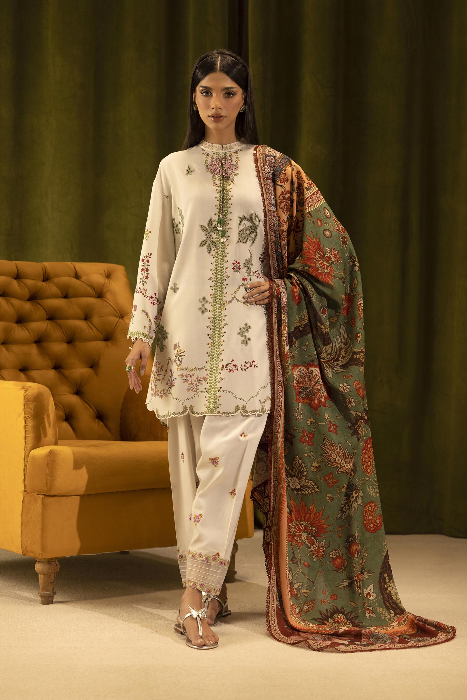 Sana Safinaz | Muzlin Winter 25 | 015A - House Of Hania