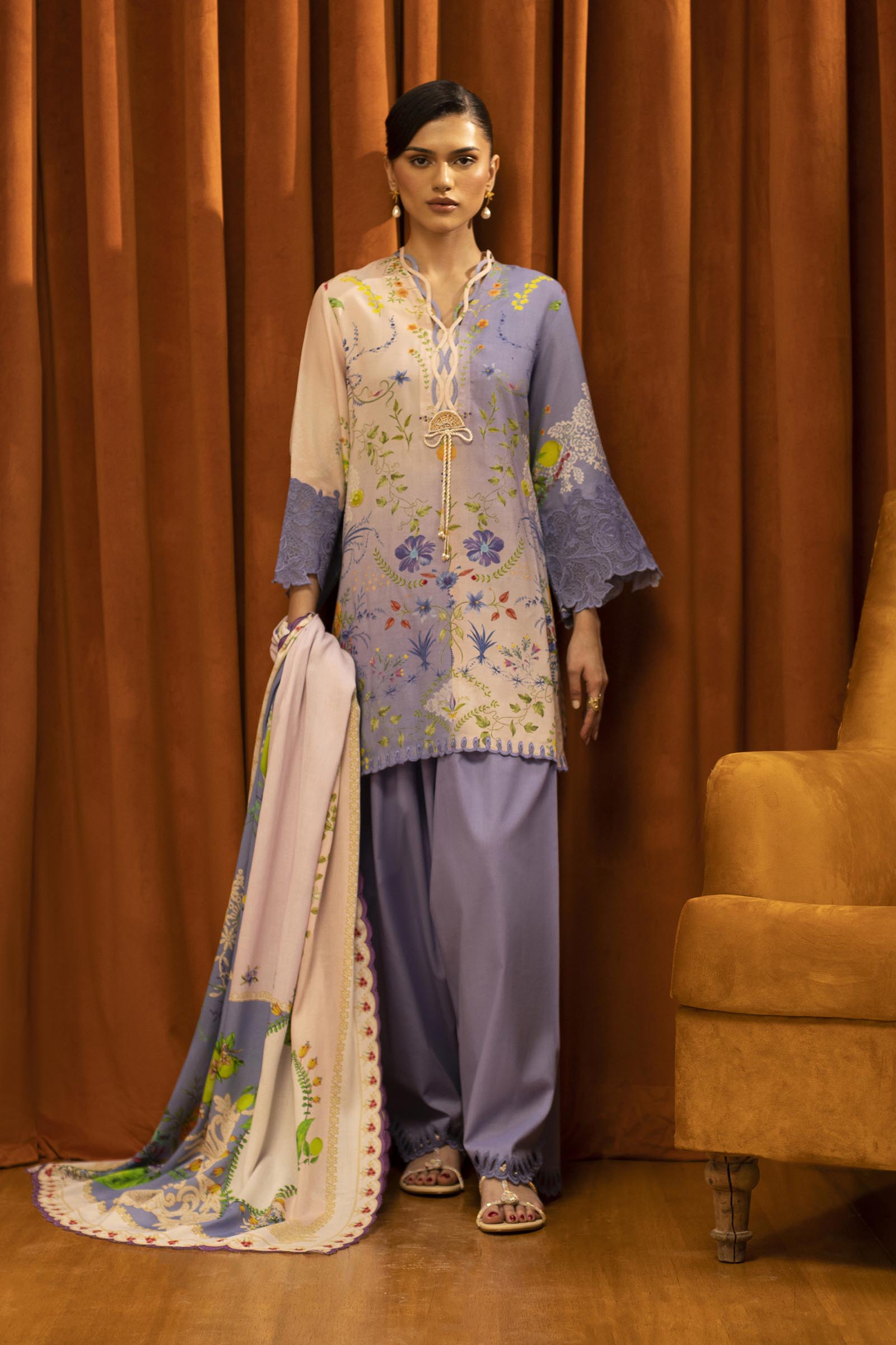 Sana Safinaz | Muzlin Winter 25 | 017B - House Of Hania