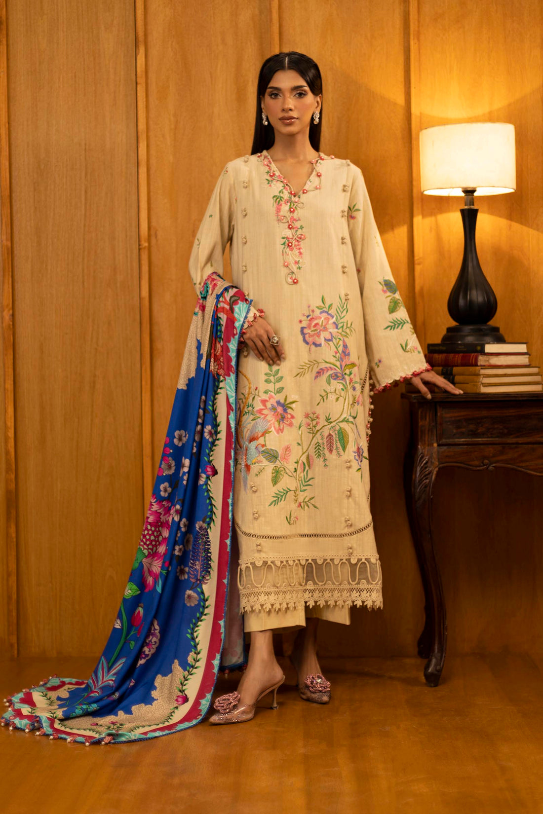 Sana Safinaz | Muzlin Winter 25 | M253-001A - House Of Hania