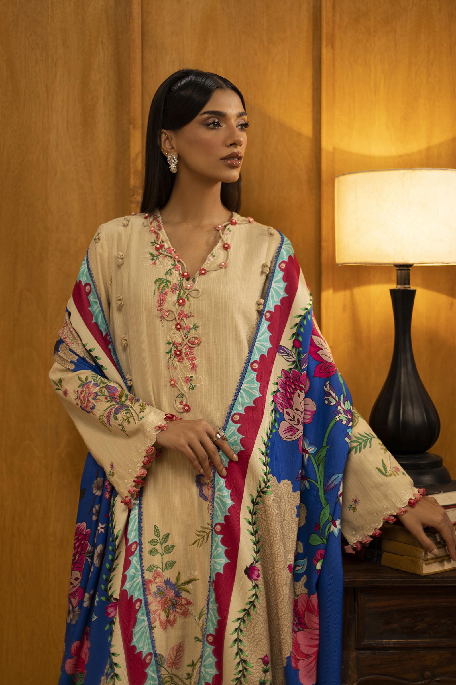 Sana Safinaz | Muzlin Winter 25 | M253-001A - House Of Hania