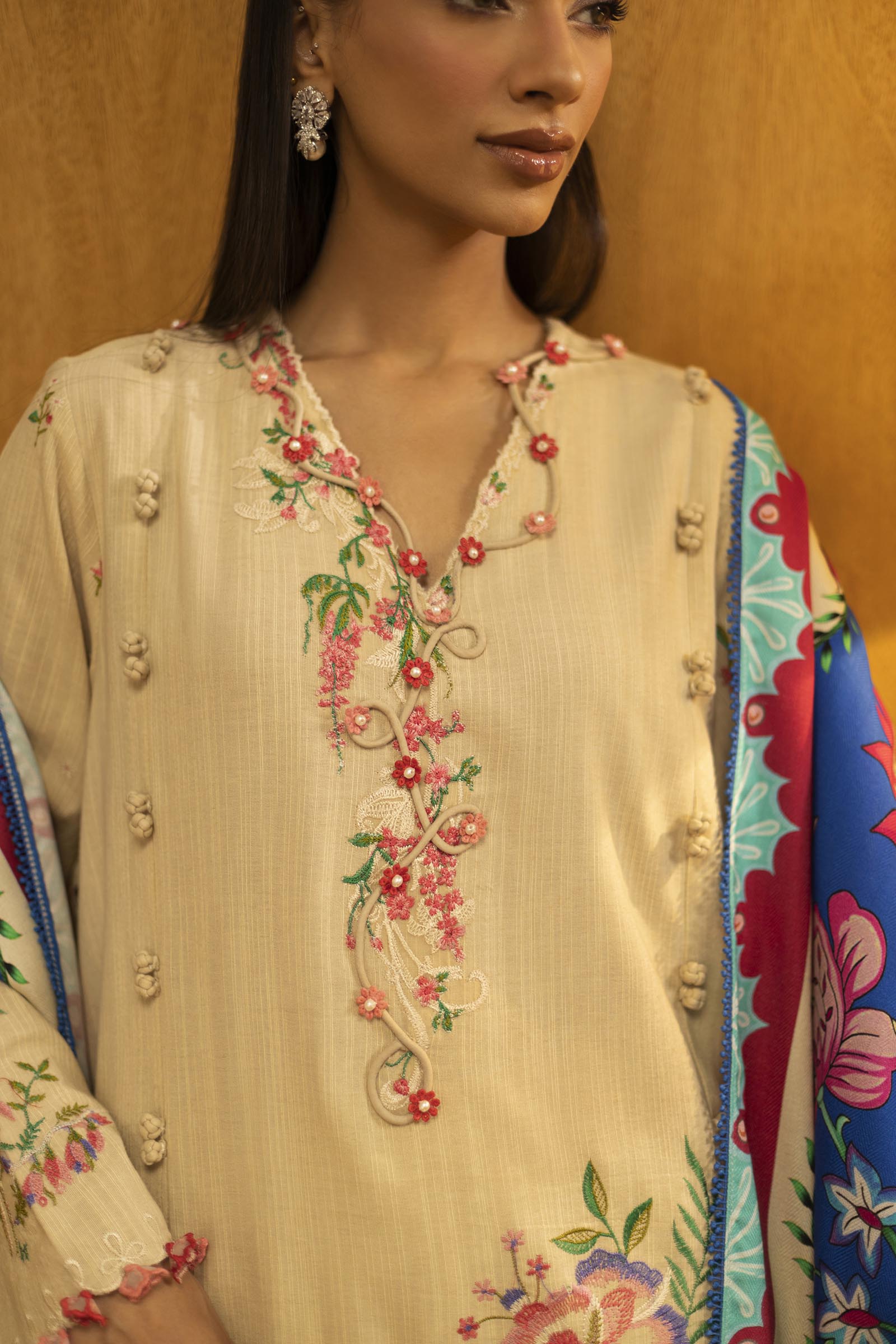Sana Safinaz | Muzlin Winter 25 | M253-001A - House Of Hania