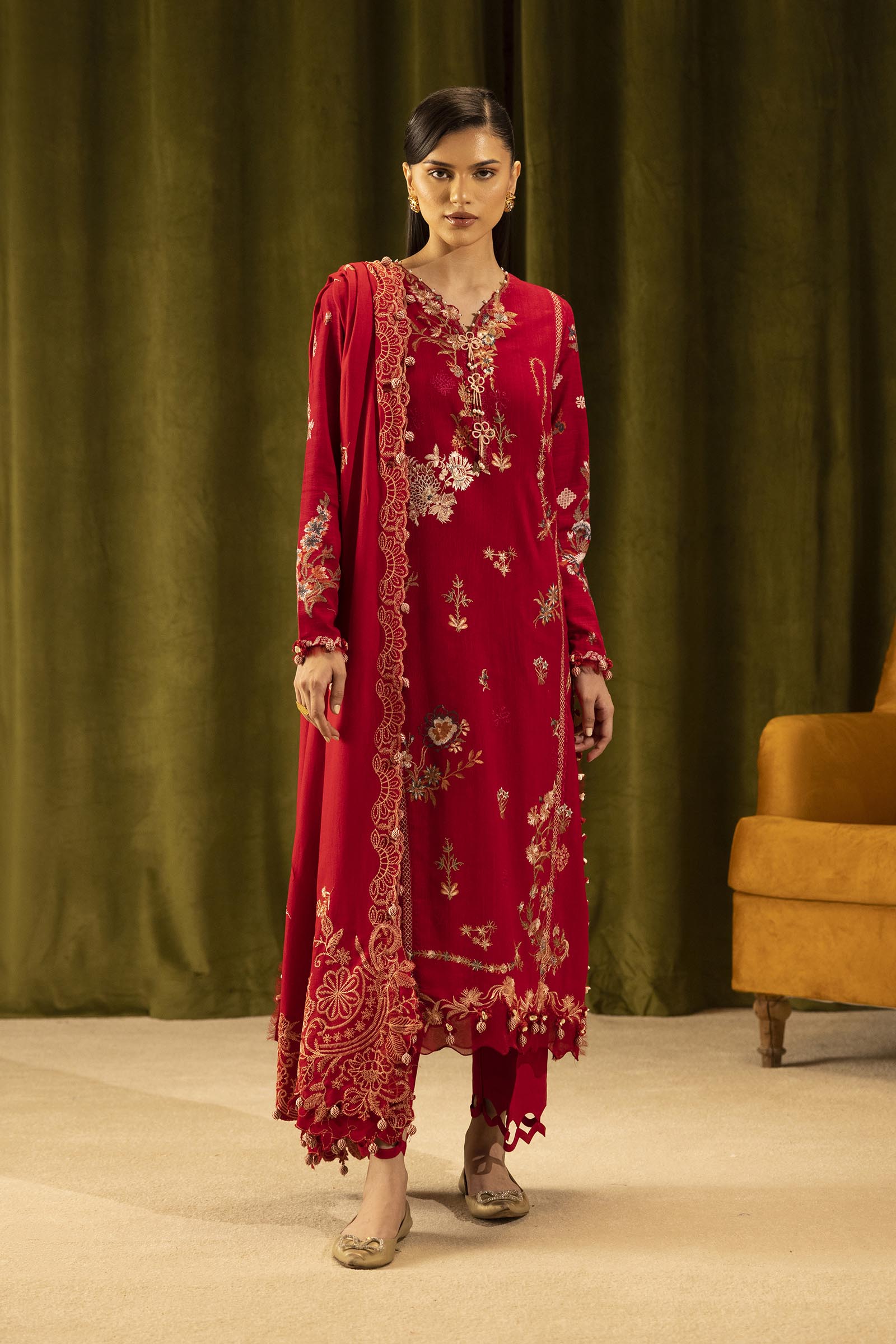 Sana Safinaz | Muzlin Winter 25 | M253-002A - House Of Hania