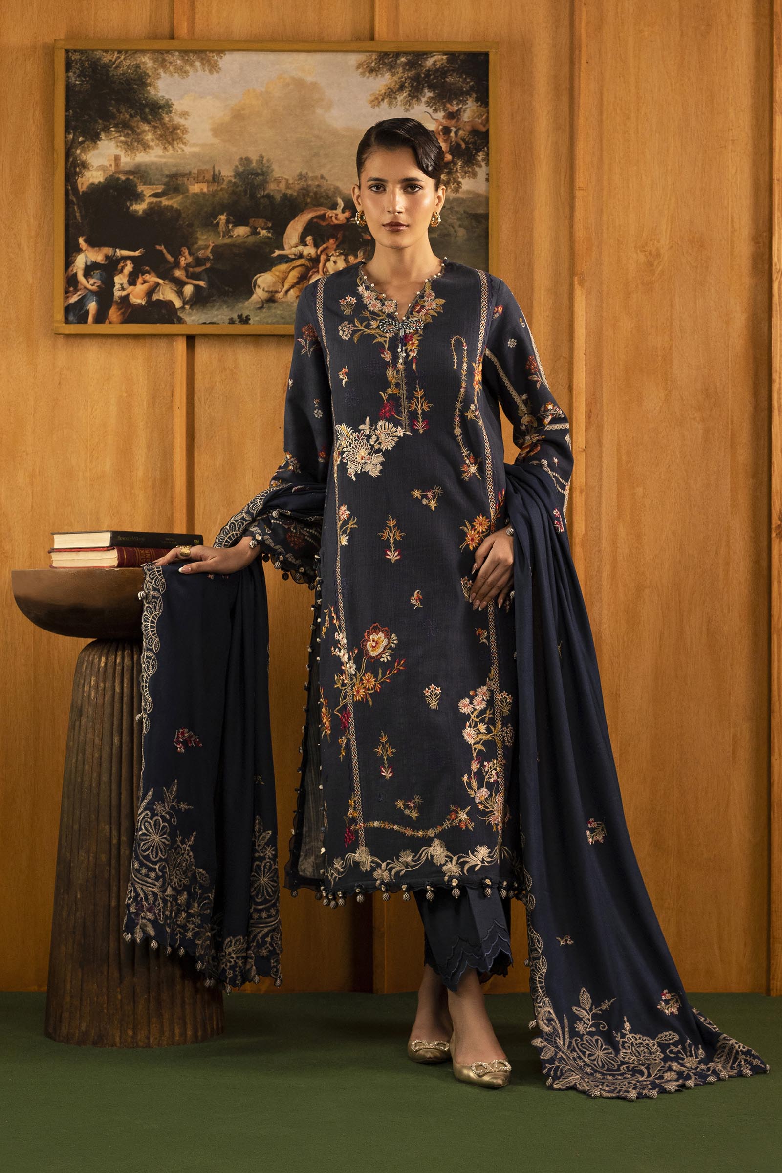 Sana Safinaz | Muzlin Winter 25 | M253-002B - House Of Hania