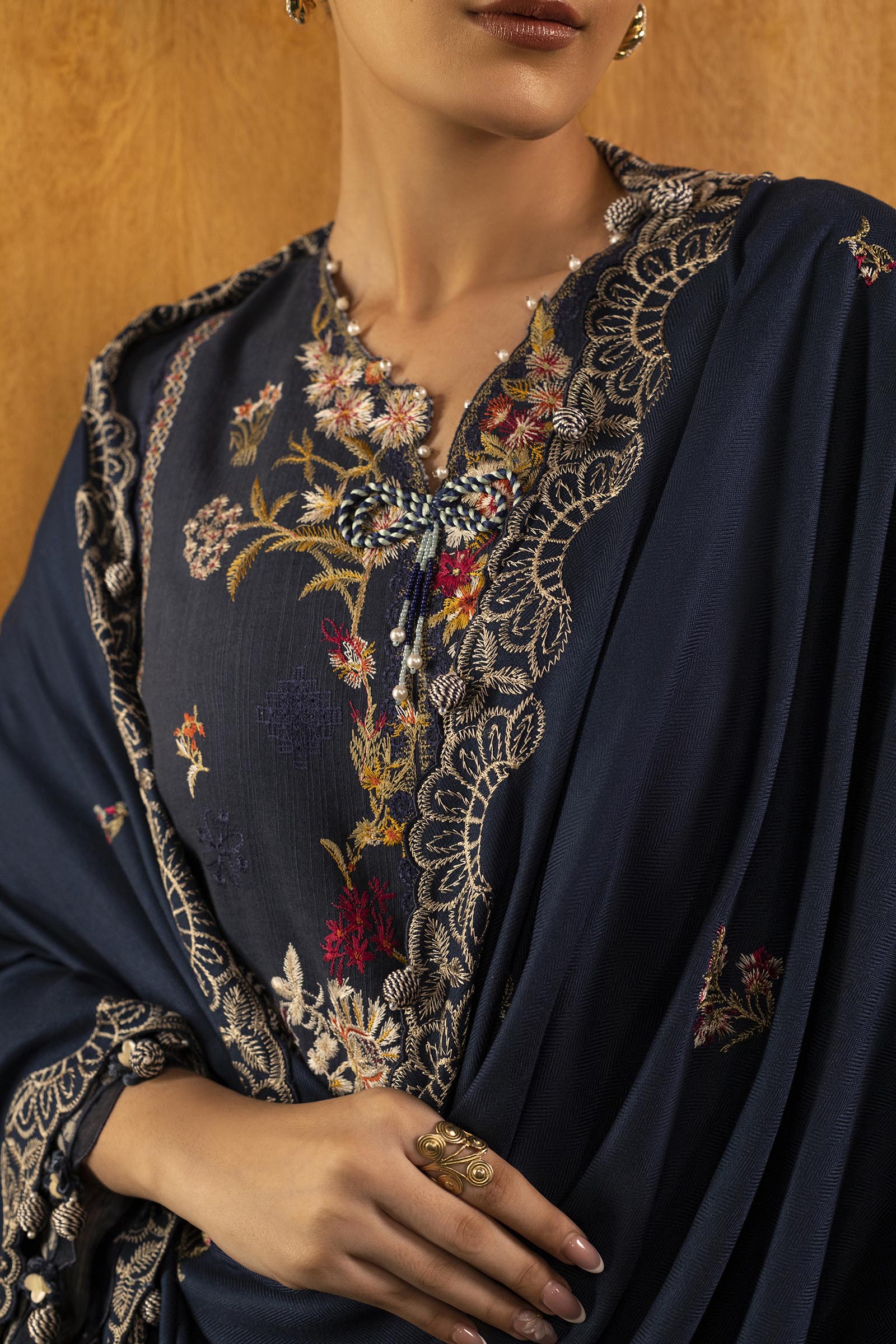 Sana Safinaz | Muzlin Winter 25 | M253-002B - House Of Hania