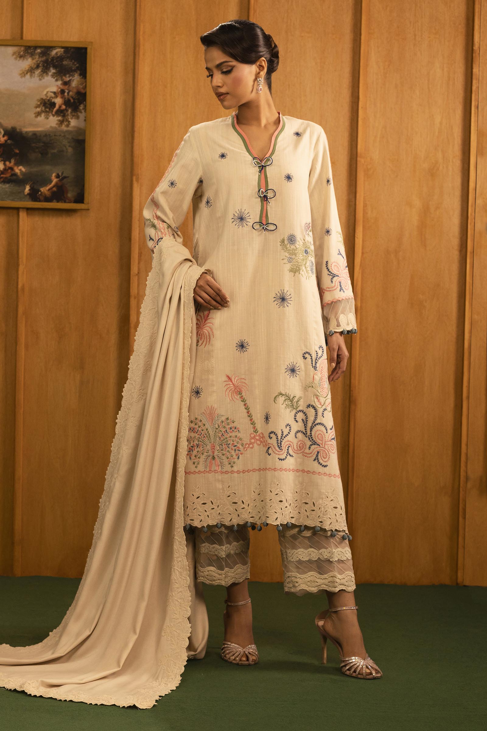 Sana Safinaz | Muzlin Winter 25 | M253-003B - House Of Hania