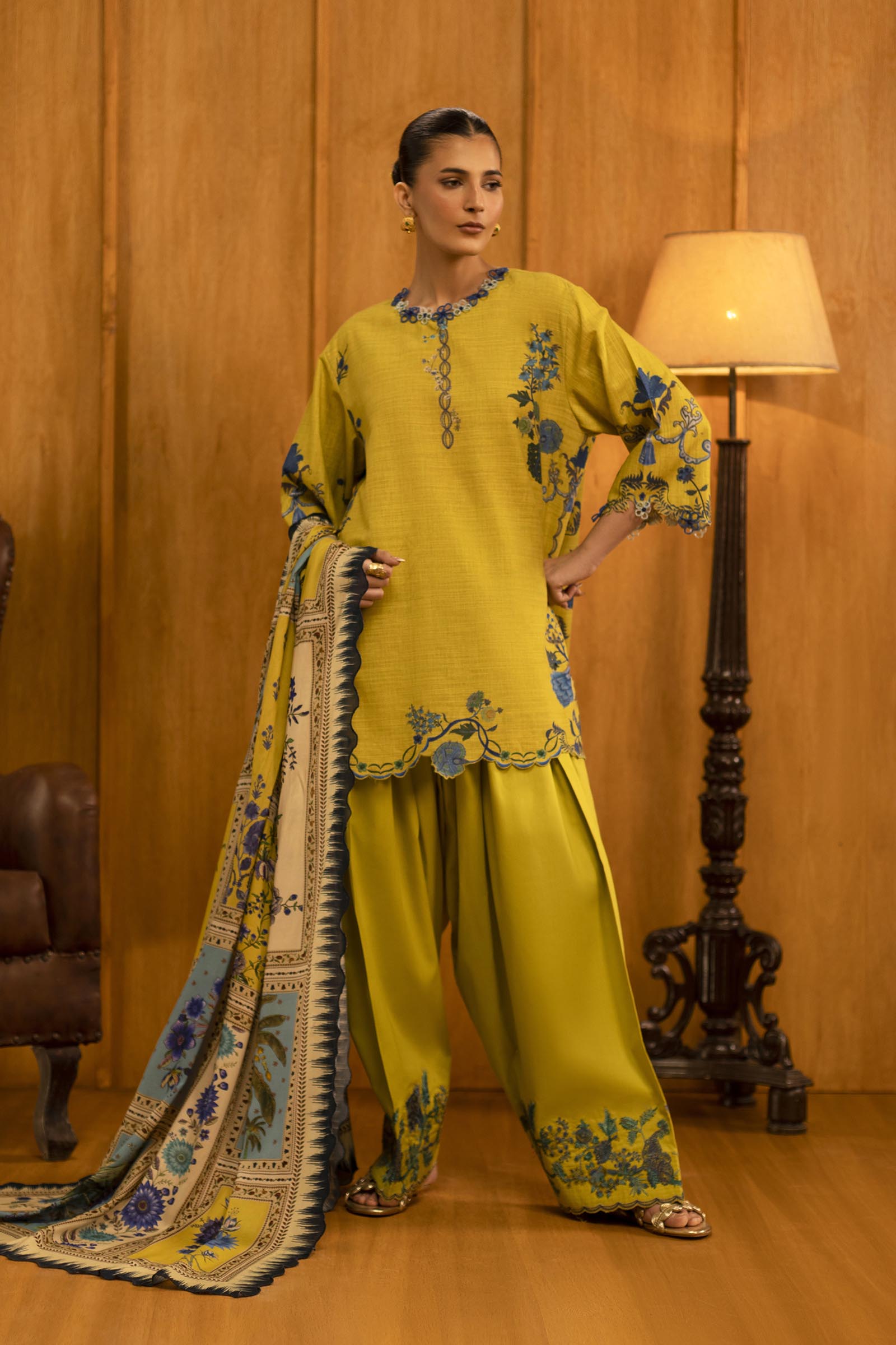 Sana Safinaz | Muzlin Winter 25 | M253-004A - House Of Hania