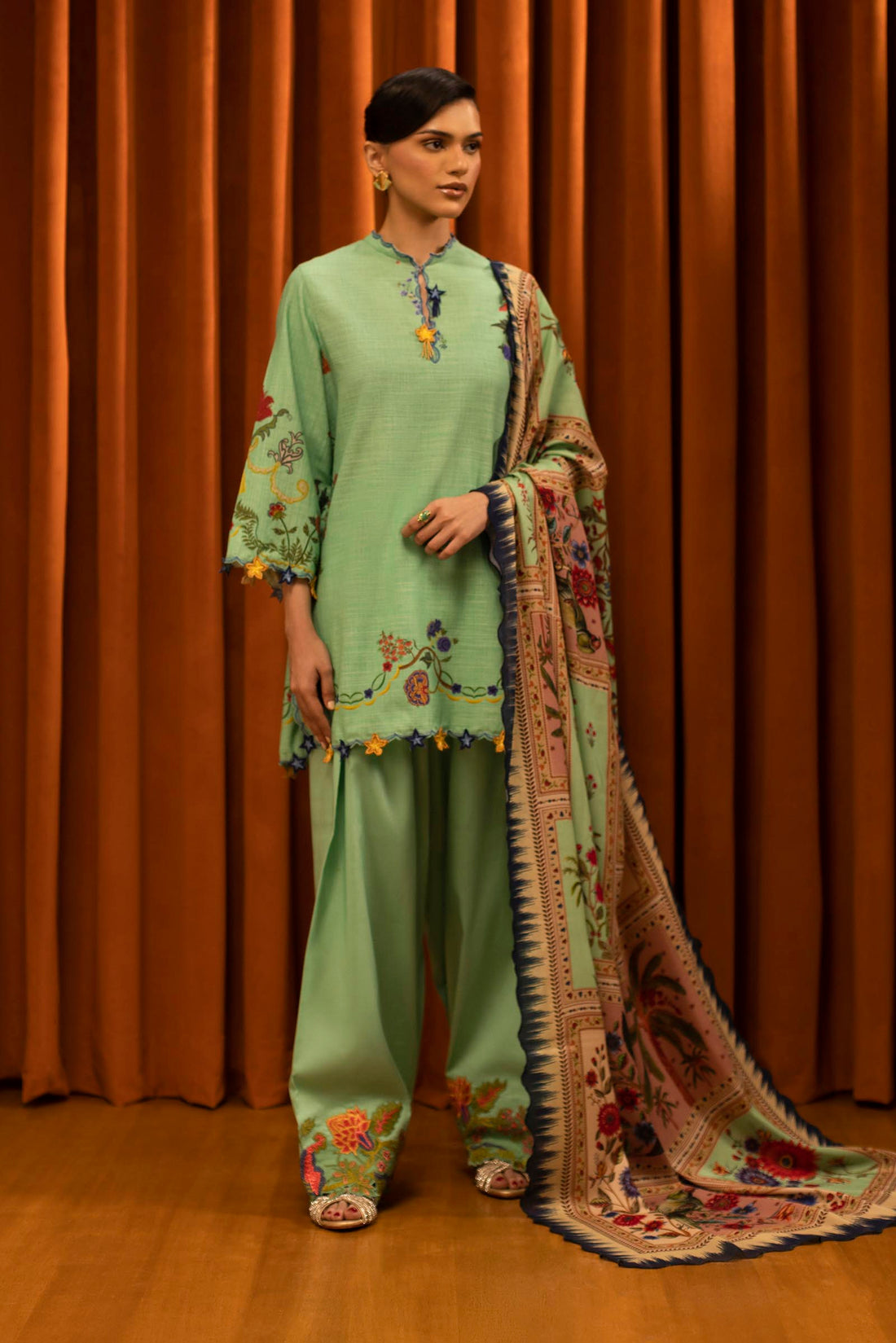 Sana Safinaz | Muzlin Winter 25 | M253-004B - House Of Hania