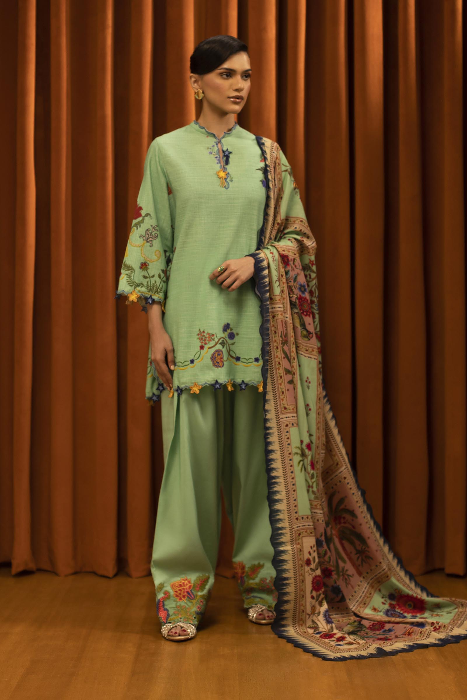 Sana Safinaz | Muzlin Winter 25 | M253-004B - House Of Hania