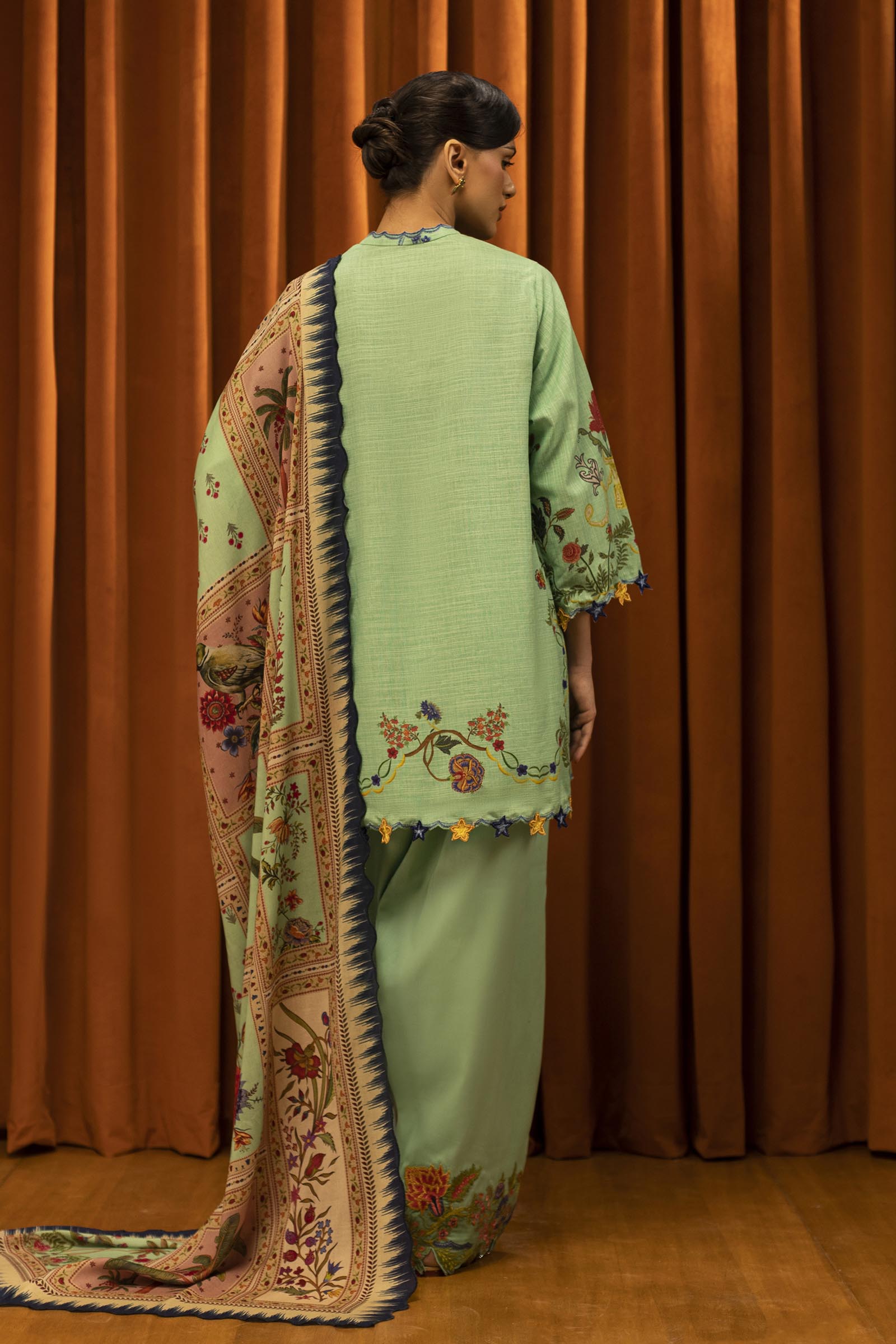 Sana Safinaz | Muzlin Winter 25 | M253-004B - House Of Hania