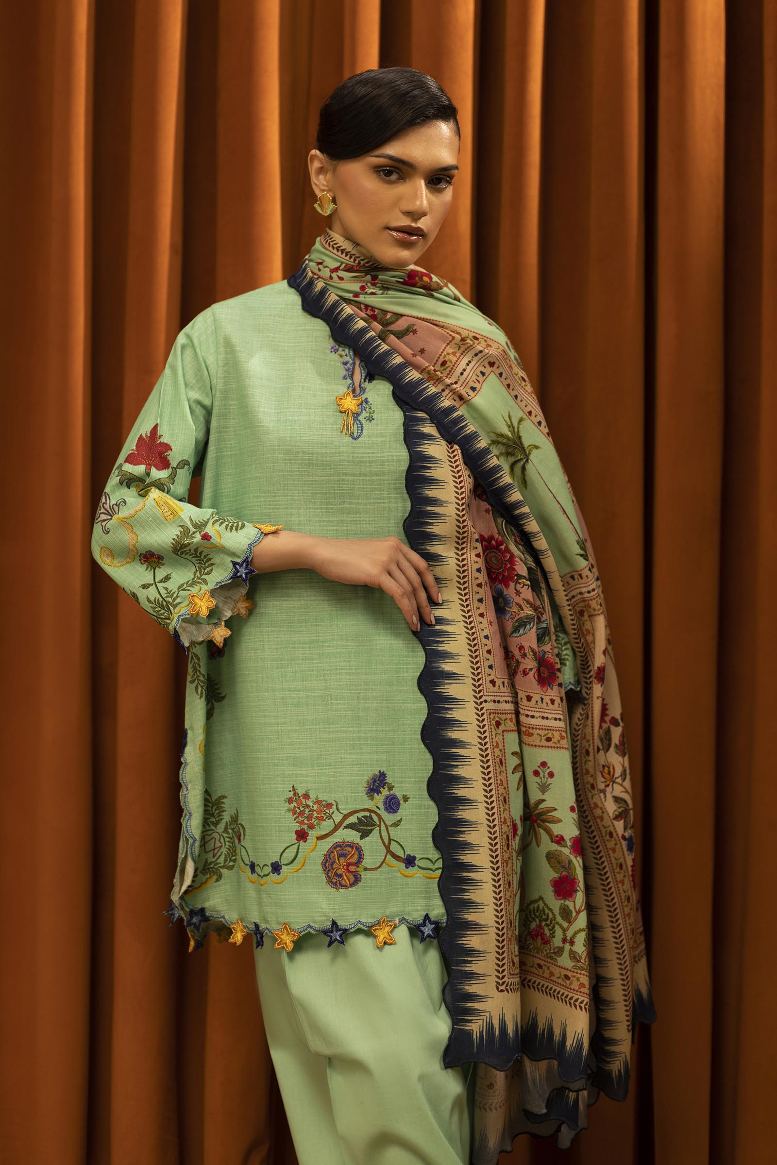 Sana Safinaz | Muzlin Winter 25 | M253-004B - House Of Hania