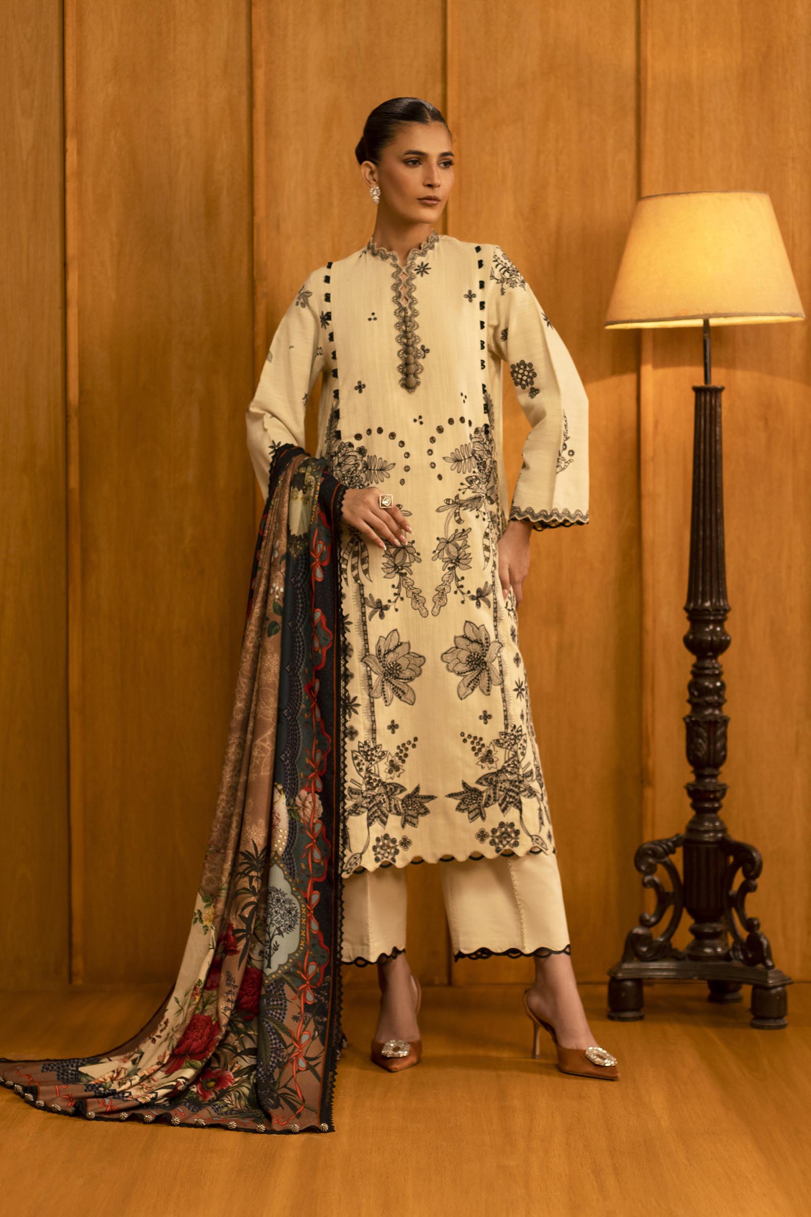 Sana Safinaz | Muzlin Winter 25 | M253-005B - House Of Hania