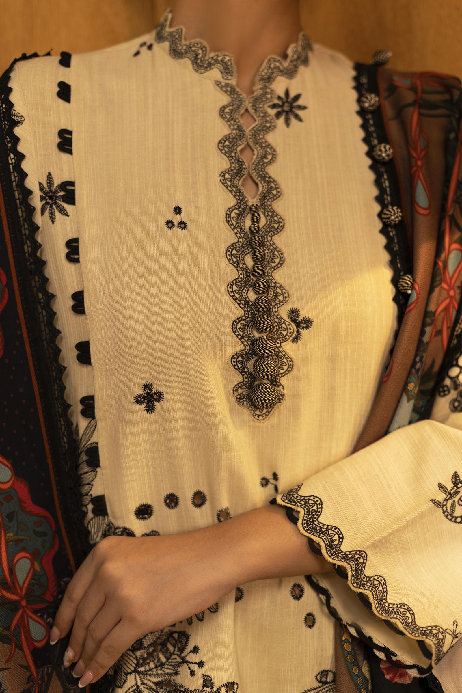 Sana Safinaz | Muzlin Winter 25 | M253-005B - House Of Hania