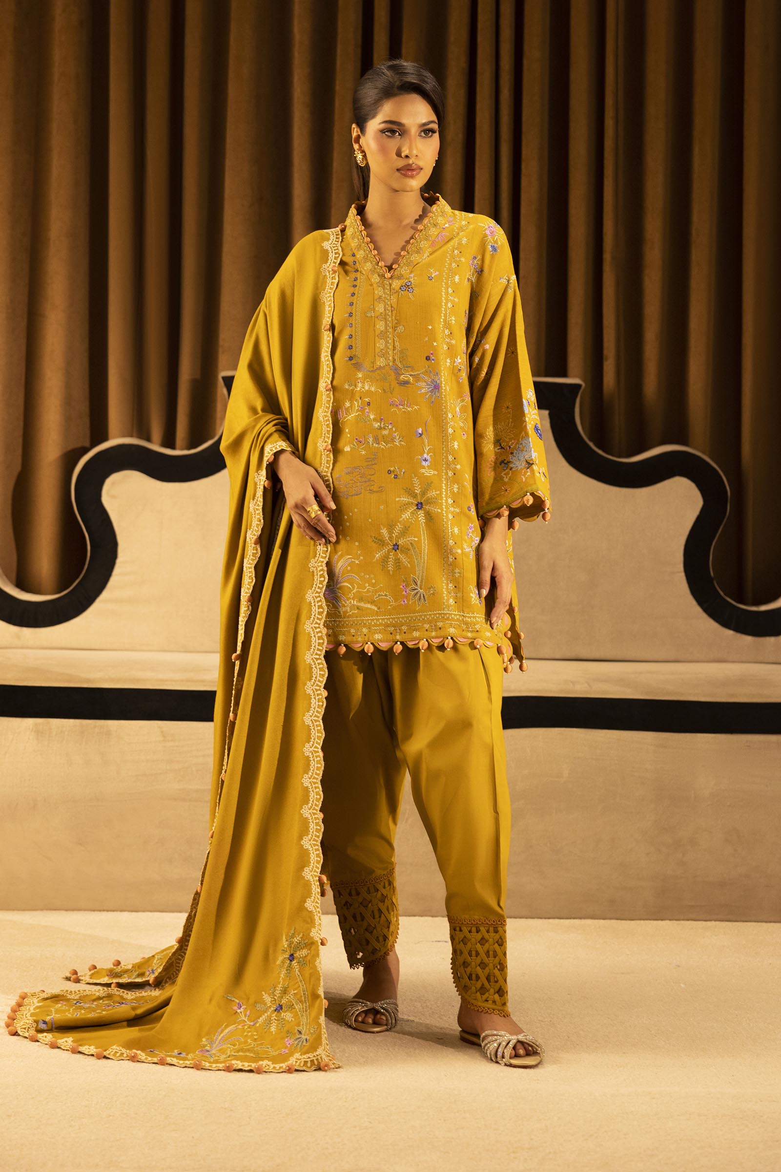 Sana Safinaz | Muzlin Winter 25 | M253-007B - House Of Hania