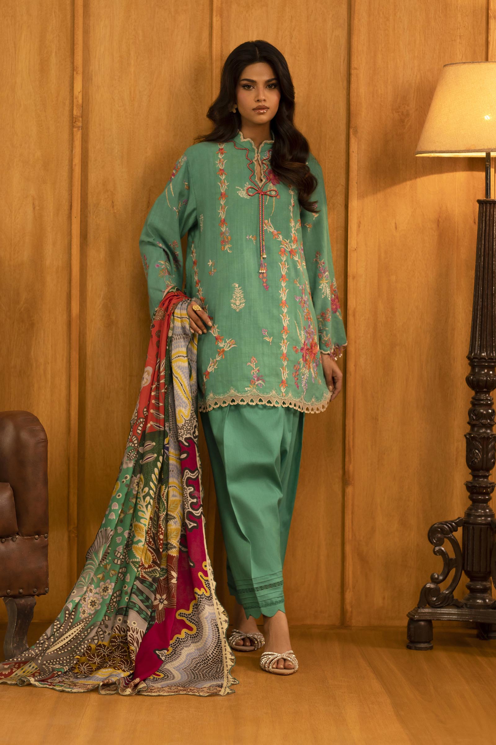 Sana Safinaz | Muzlin Winter 25 | M253-008A - House Of Hania