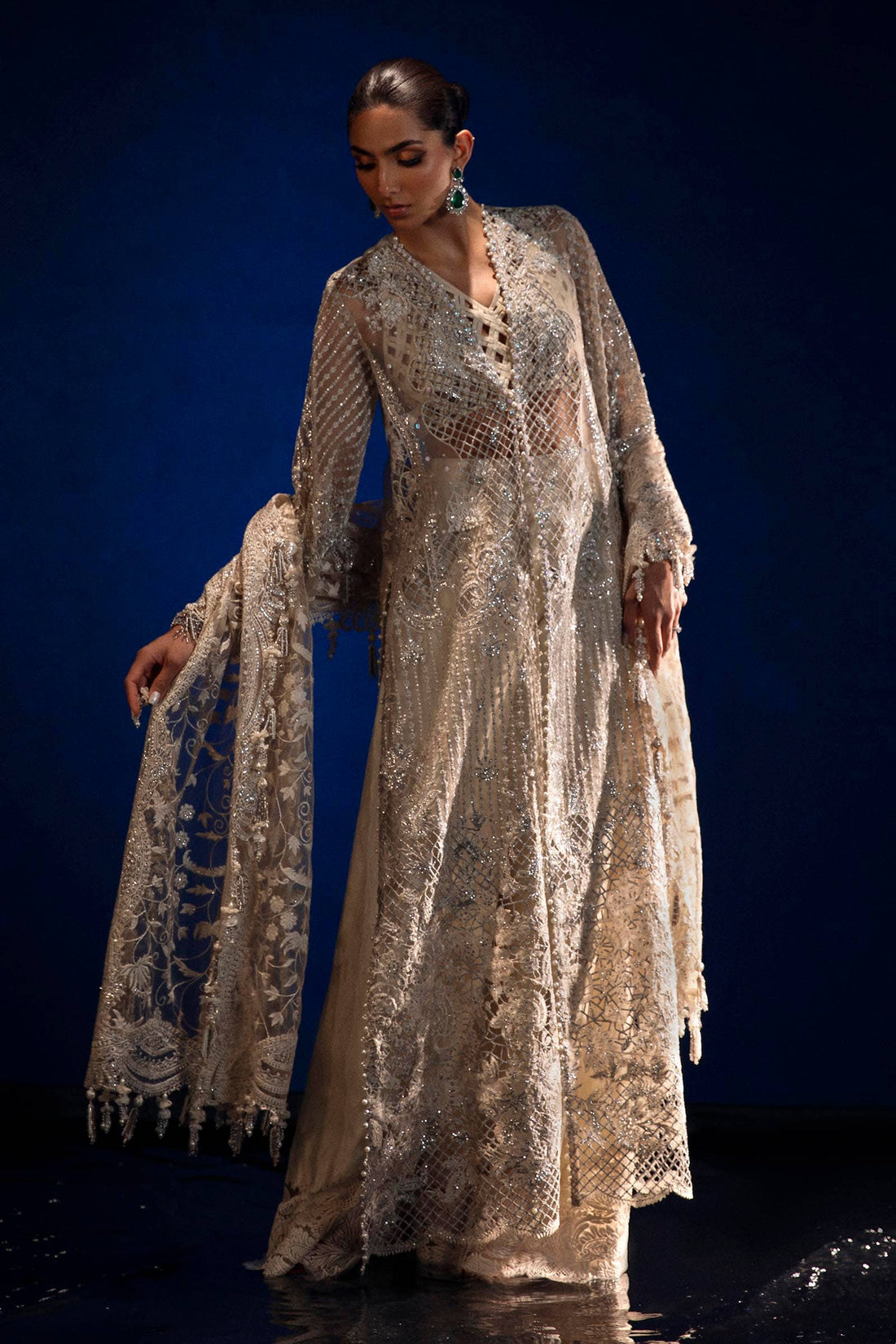 Sana Safinaz | Nura Festive 24 | N241-001-3CT - House Of Hania