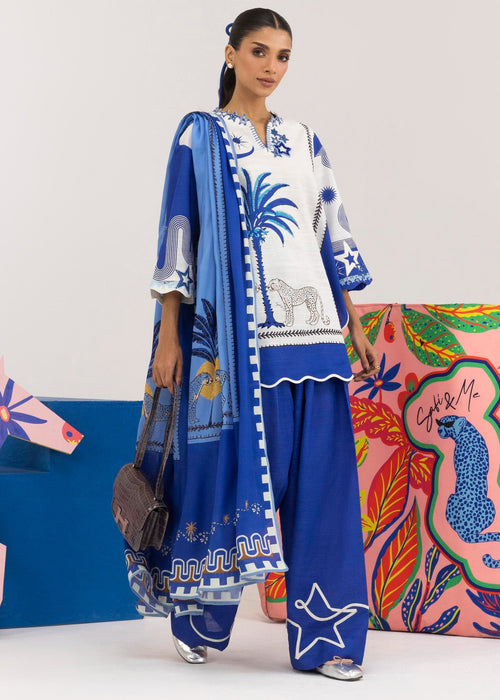 Sana Safinaz | Safi Me Dawat Edition | FW25SM002P2T - House Of Hania