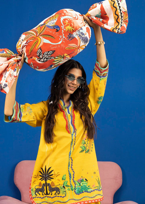 Sana Safinaz | Safi Me Dawat Edition | FW25SM006P2T - House Of Hania