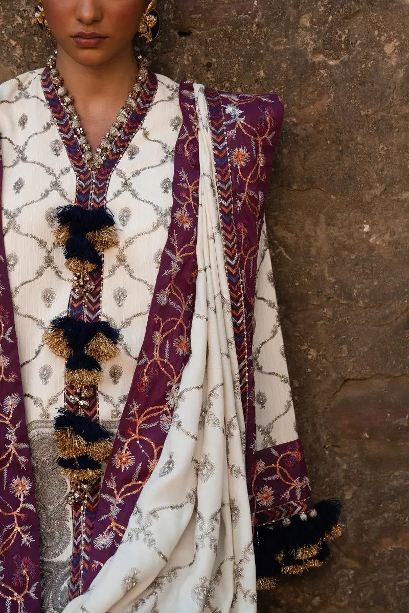Sana Safinaz | Winter Luxury 23 | S231-005A-CP - House Of Hania