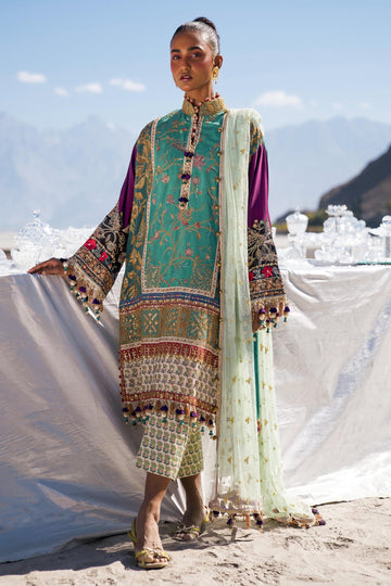 Sana Safinaz | Winter Shawl 24 | S241-004A-3CP - House Of Hania