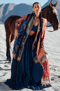 Sana Safinaz | Winter Shawl 24 | Velvet V241-001-3CP - House Of Hania