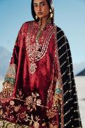 Sana Safinaz | Winter Shawl 24 | Velvet V241-002-3CP - House Of Hania