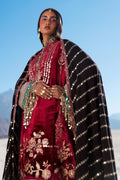 Sana Safinaz | Winter Shawl 24 | Velvet V241-002-3CP - House Of Hania