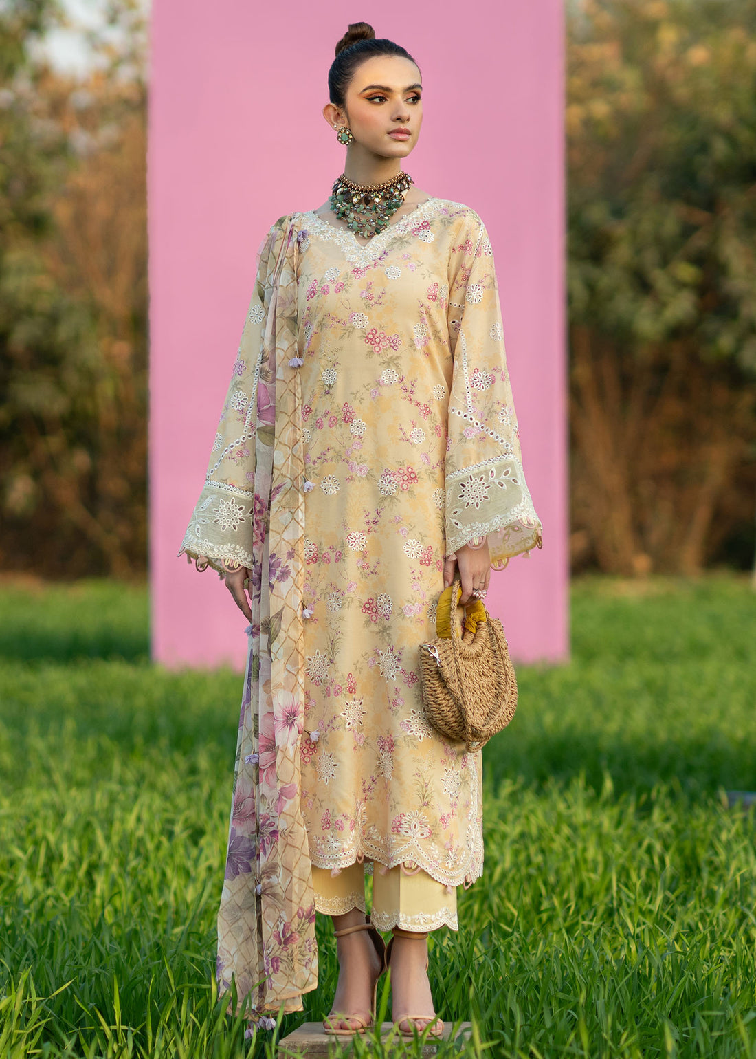 Sardinia | Printkari Lawn Edit 25 |  Sunflower - House Of Hania