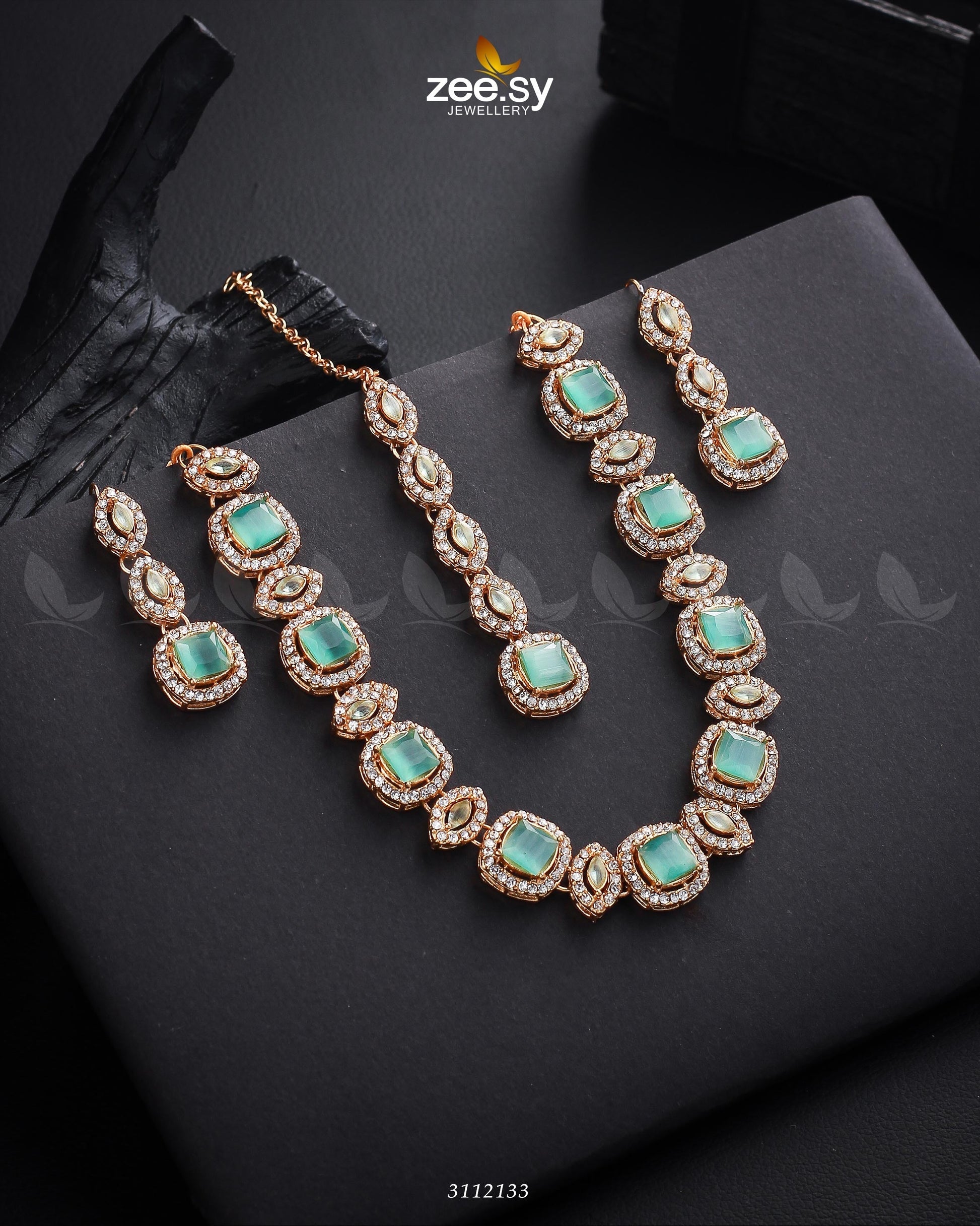 Scabiosa Necklace Set - House Of Hania