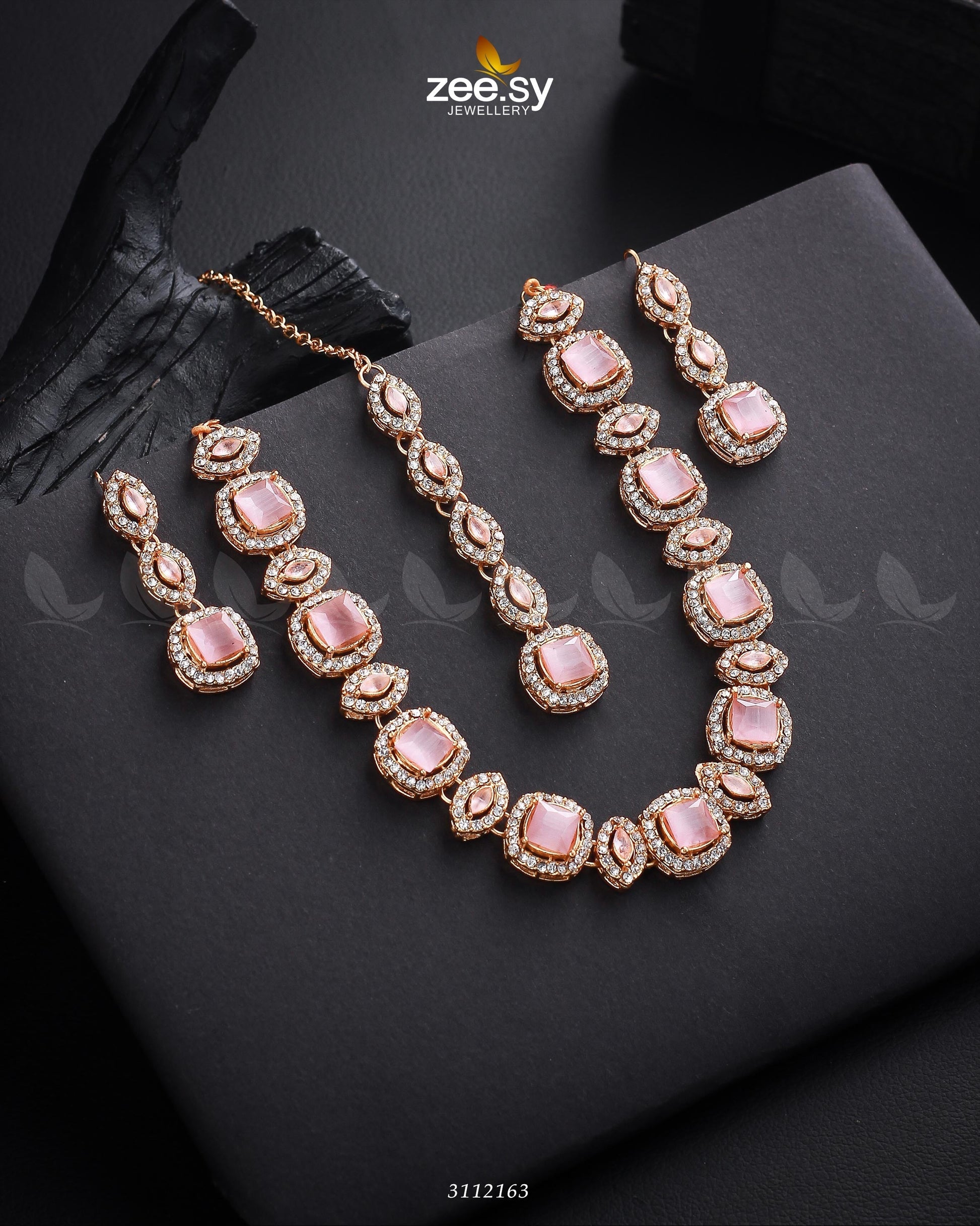 Scabiosa Necklace Set - House Of Hania